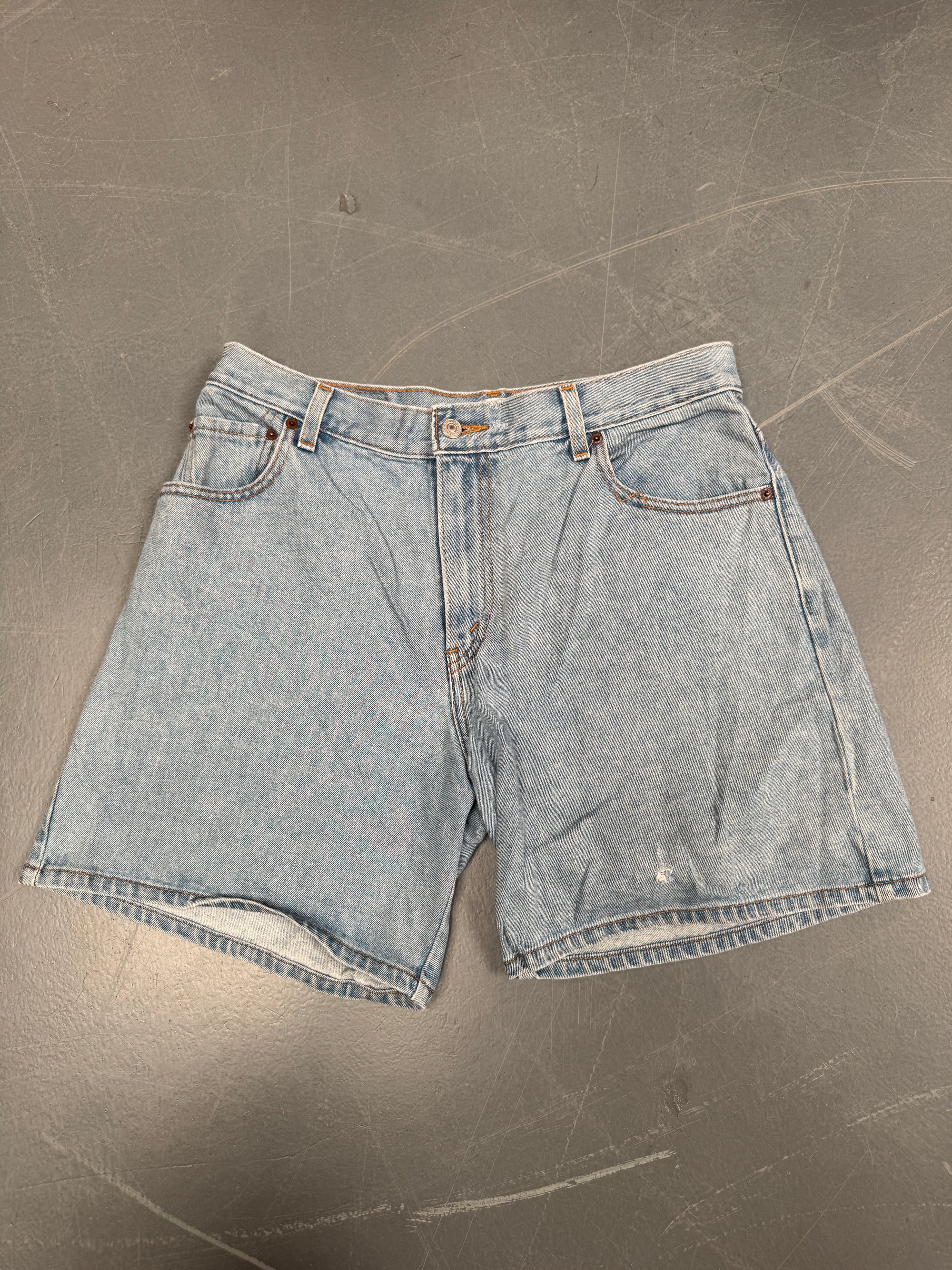 Vintage Ladies Levis Cut Off Denim Shorts - 90s Made - W 32 - SH32