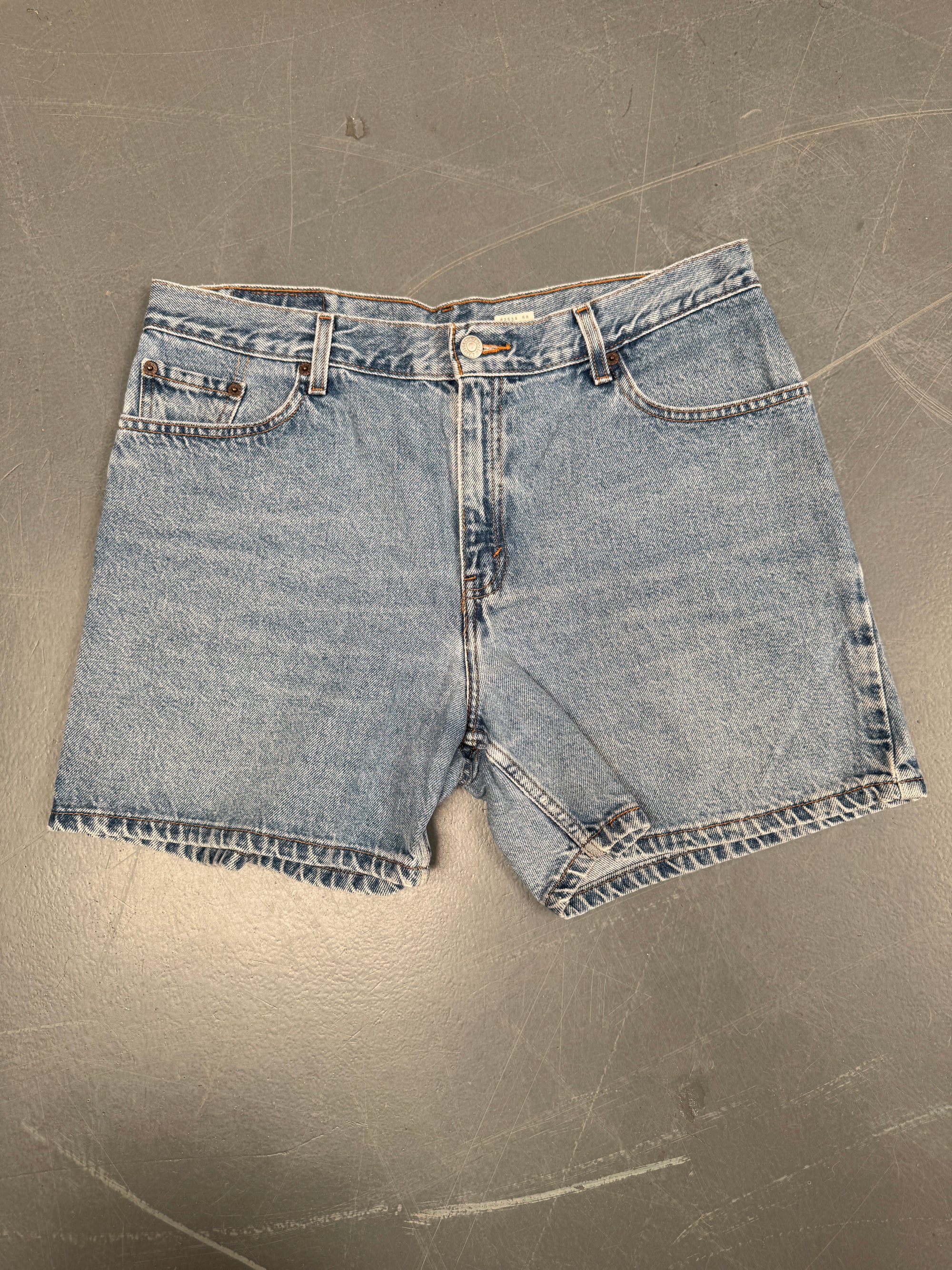 Vintage Ladies Levis Cut Off Denim Shorts - 90s Made - W 34 - SH38