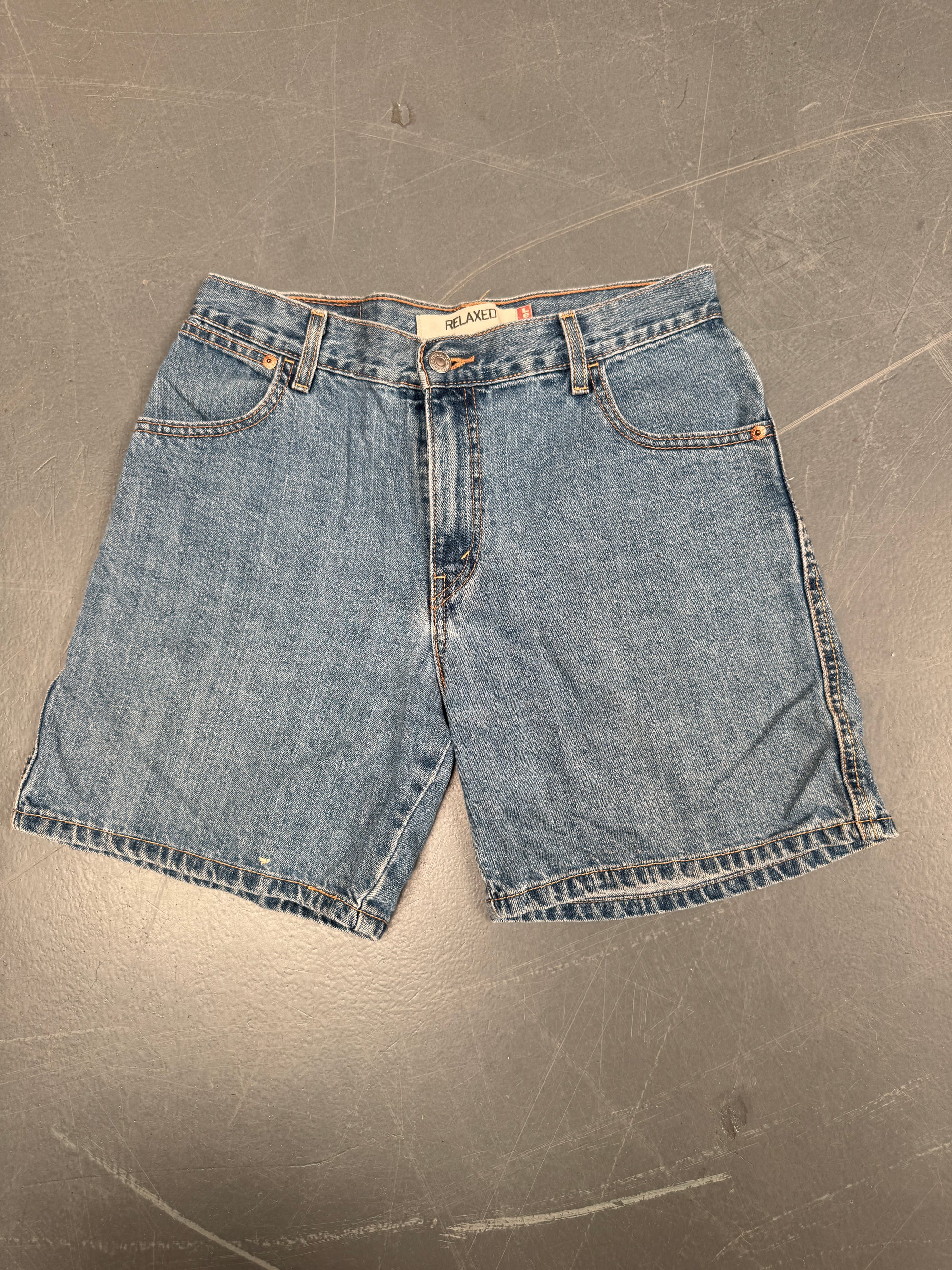 Vintage Ladies Levis Cut Off Denim Shorts - 90s Made - W 30 - SH57