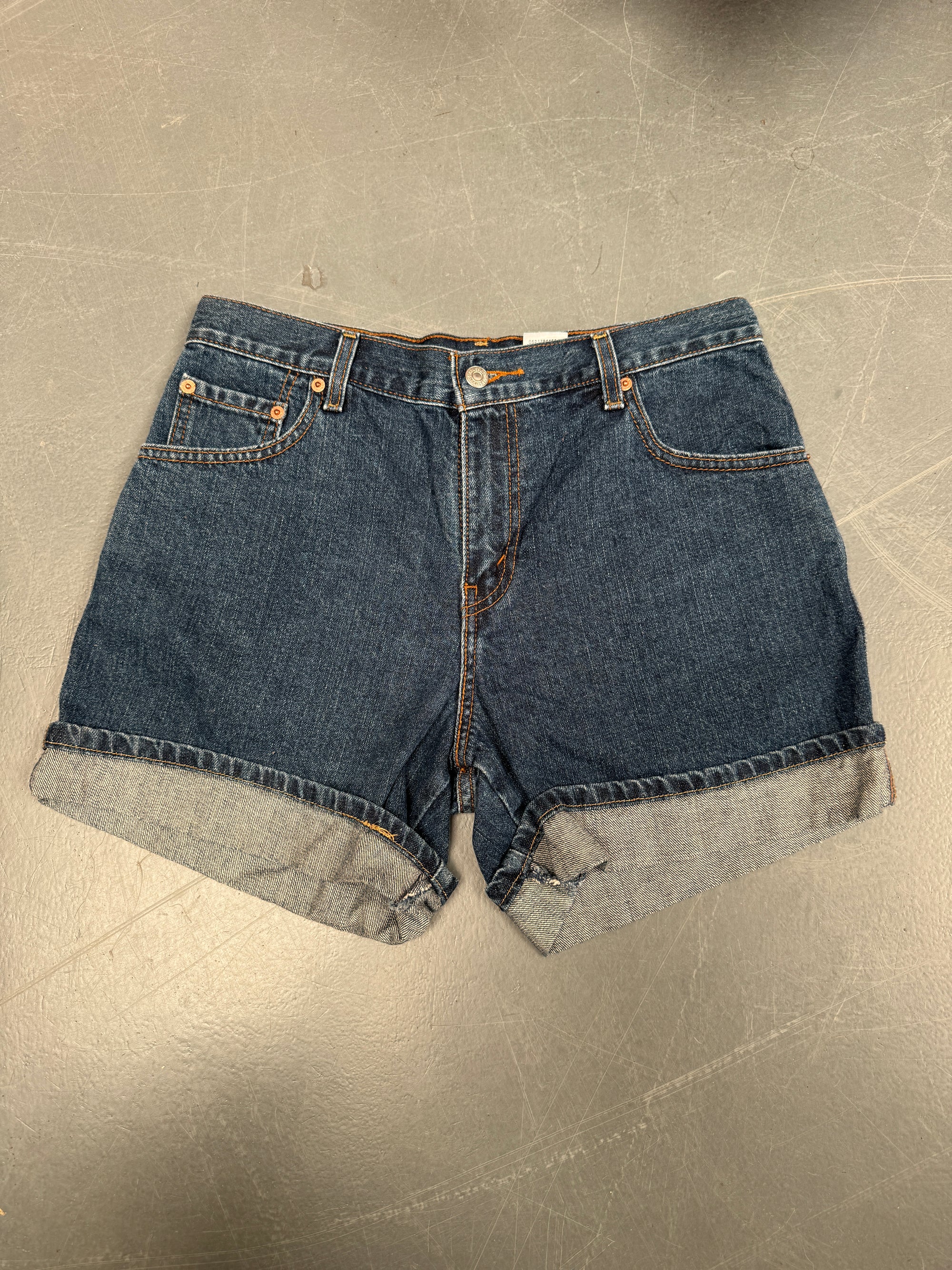 Vintage Ladies Levis Cut Off Denim Shorts - 90s Made - W 30 - SH061