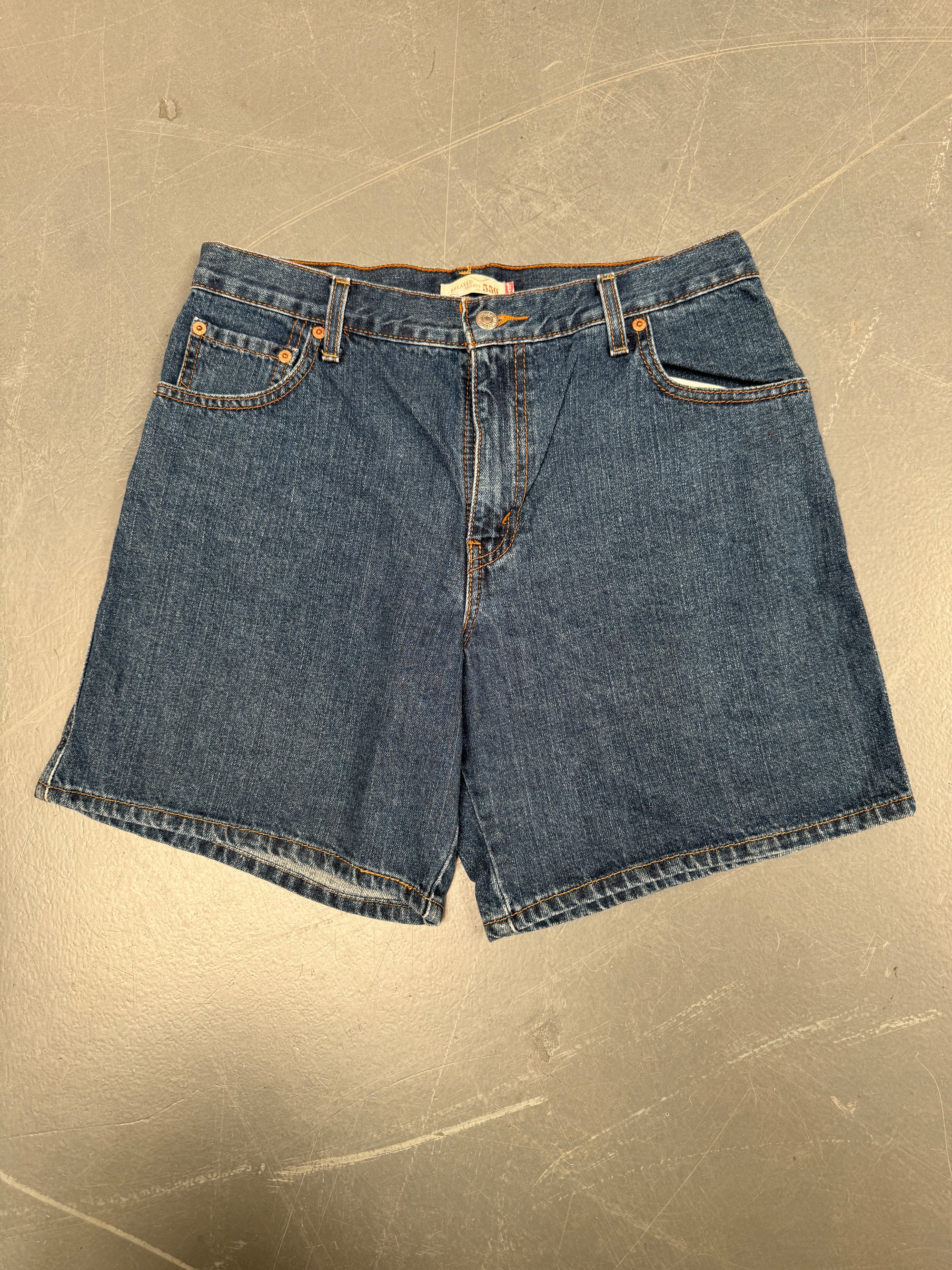 Vintage Ladies Levis Cut Off Denim Shorts - 90s Made - W 31 - SH091