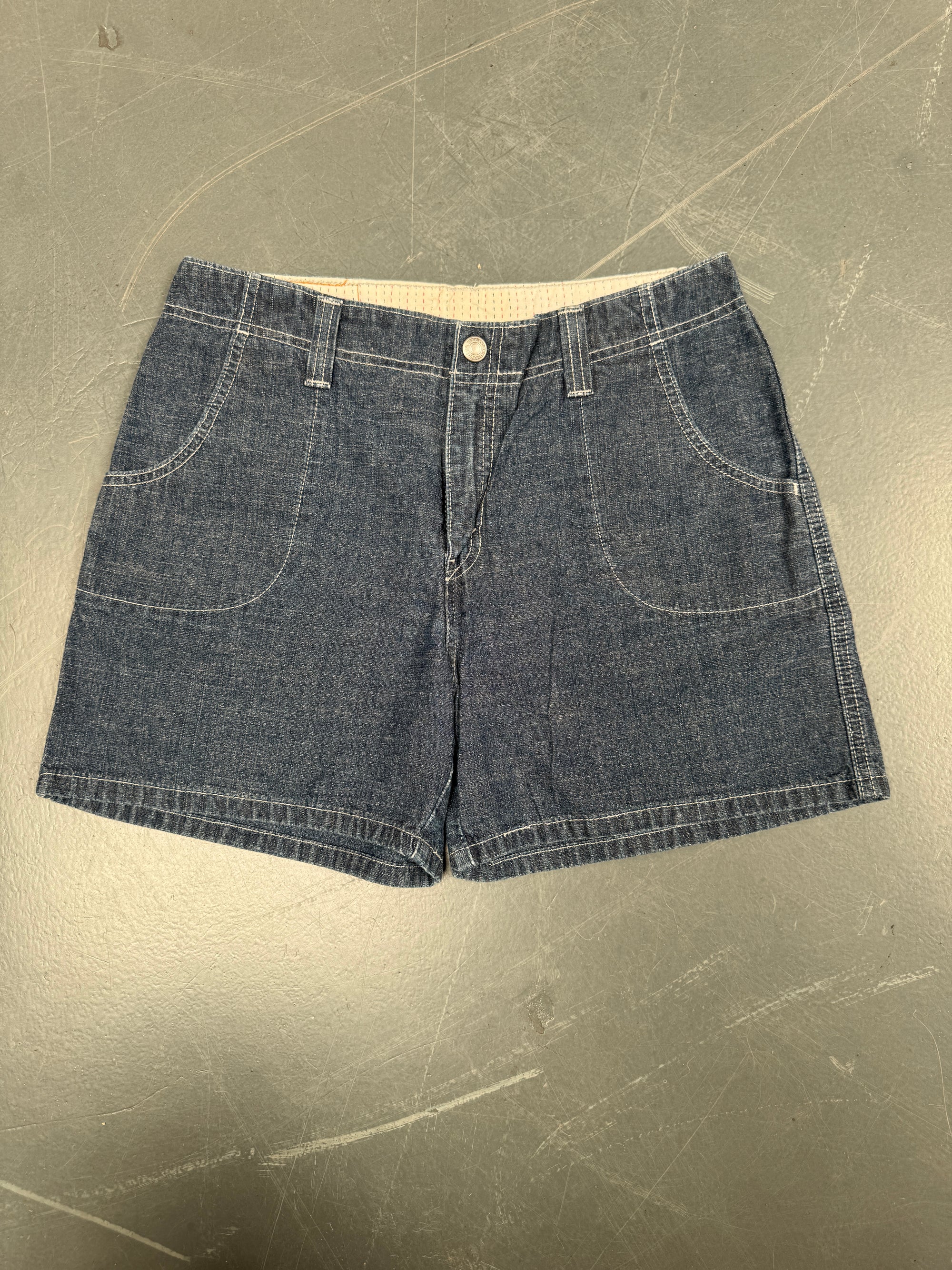 Vintage Ladies Levis Cut Off Denim Shorts - 90s Made - W 30 - SH093