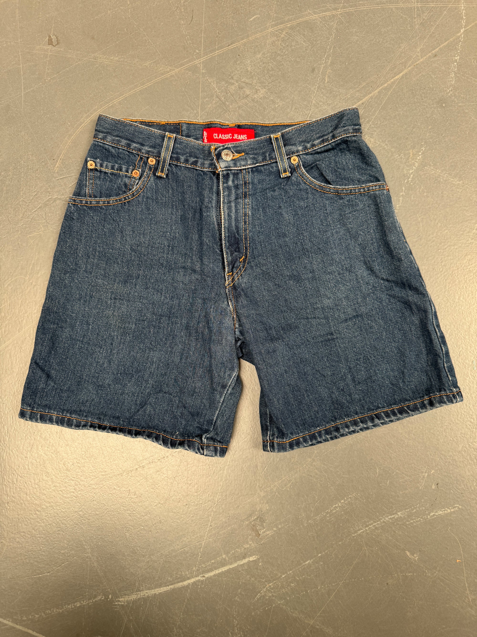 Vintage Ladies Levis Cut Off Denim Shorts - 90s Made - W 28 - SH094