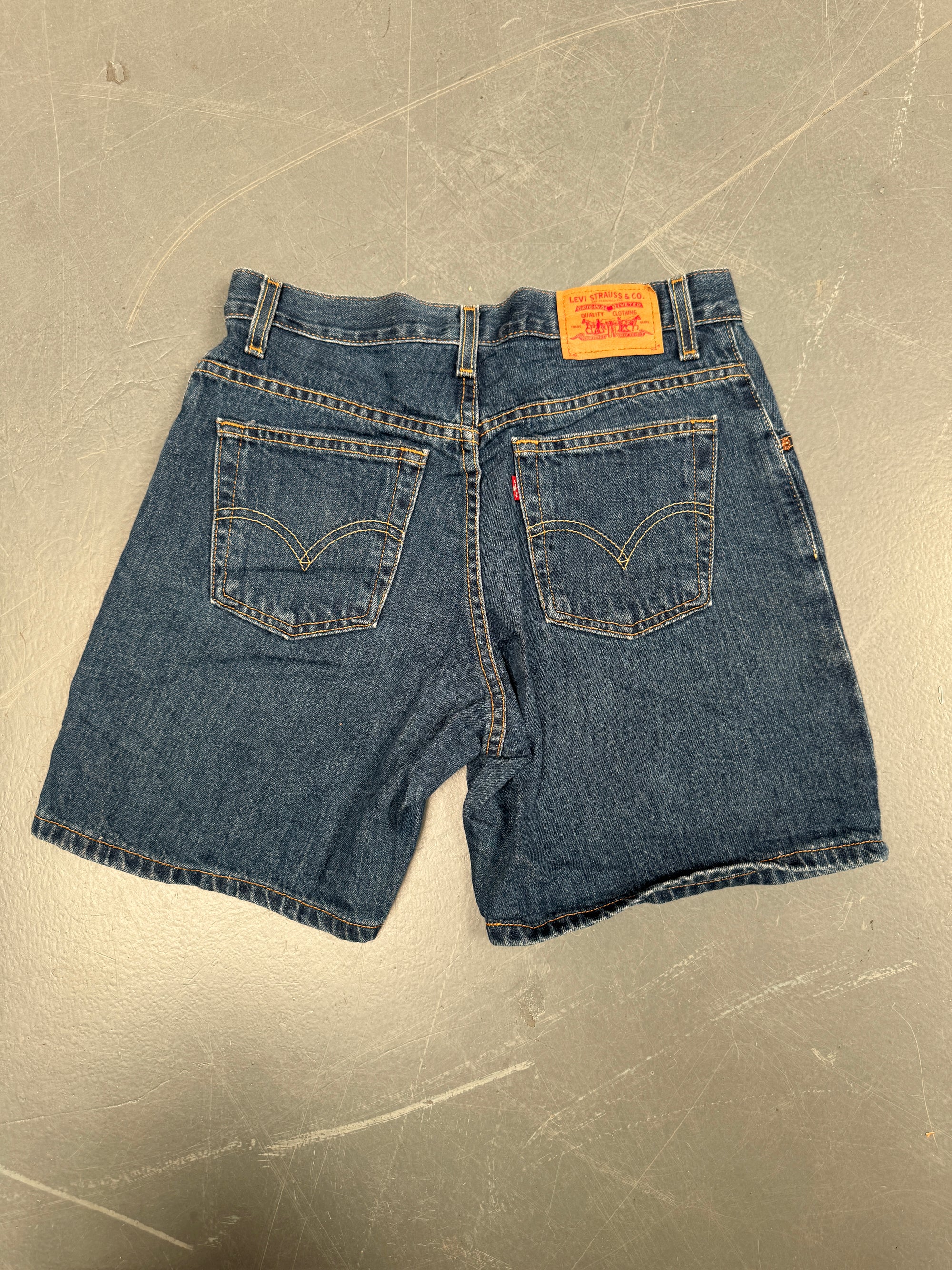 Vintage Ladies Levis Cut Off Denim Shorts - 90s Made - W 28 - SH094