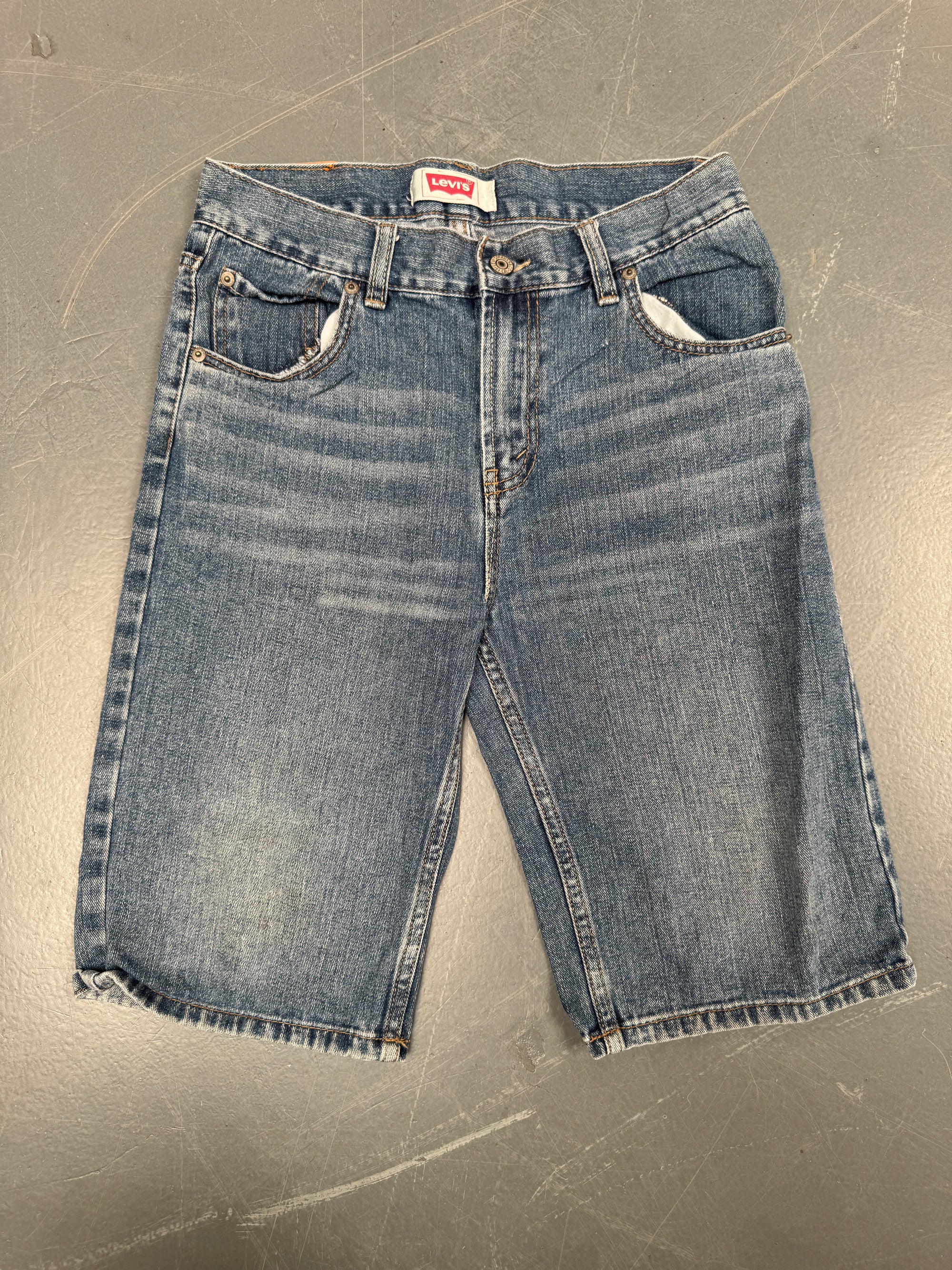 Vintage Ladies Levis Cut Off Denim Shorts - 90s Made - W 28 - SH100
