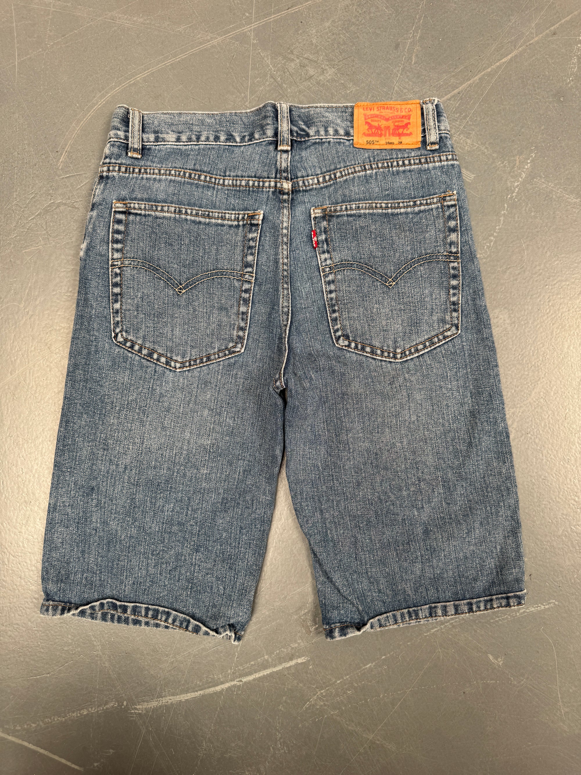 Vintage Ladies Levis Cut Off Denim Shorts - 90s Made - W 28 - SH100