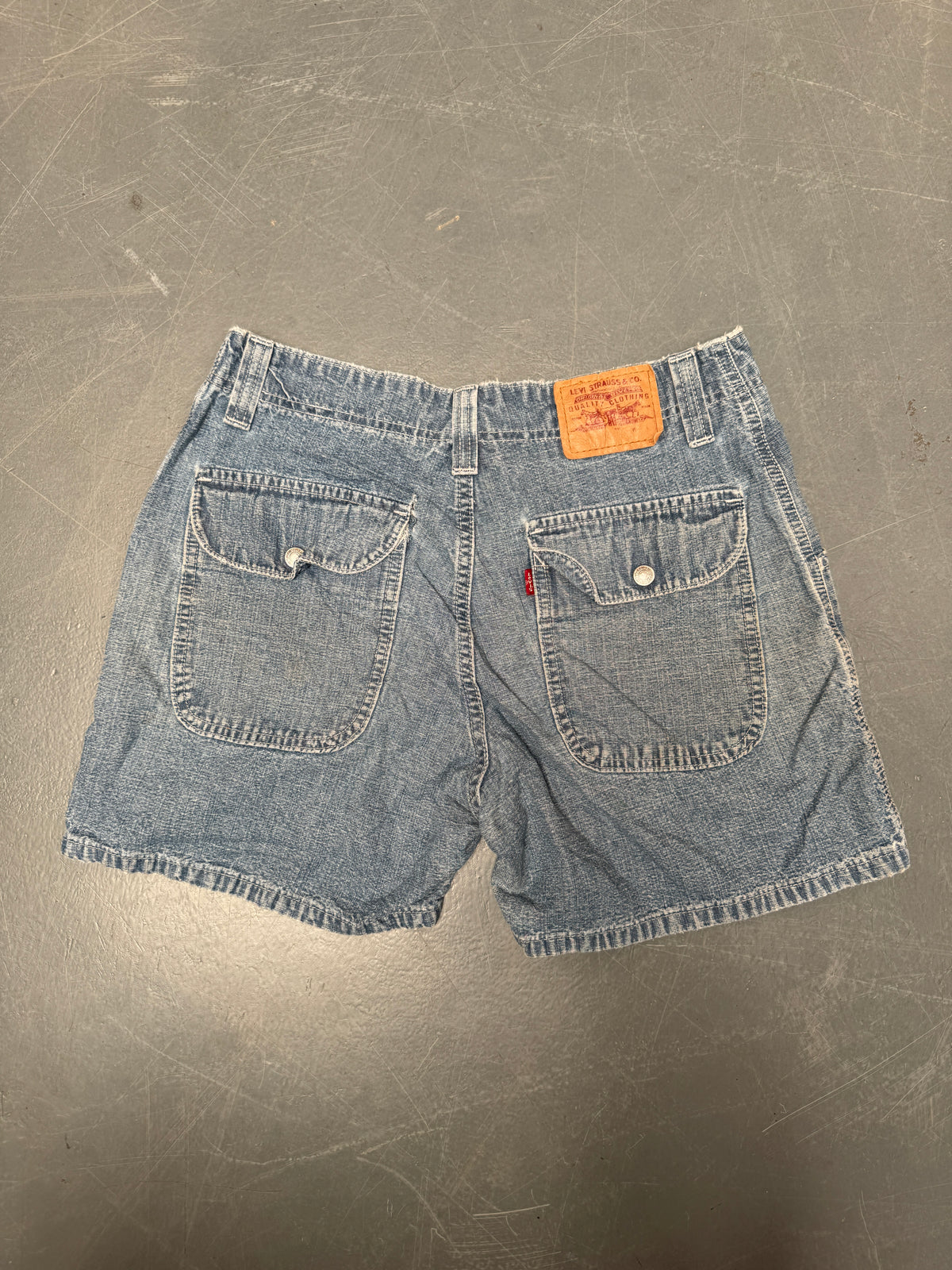 Vintage Levis Cut Off Denim Shorts - 90s Made - W 30 - SH1003