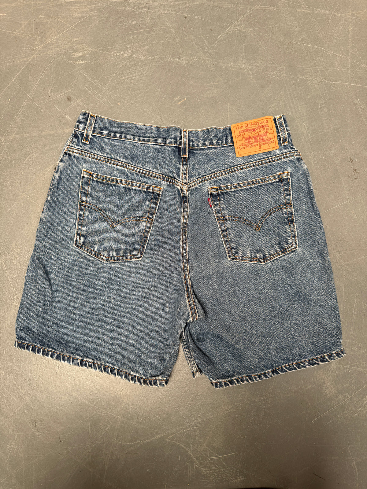 Vintage Levis Cut Off Denim Shorts - 90s Made - W 30 - SH1013