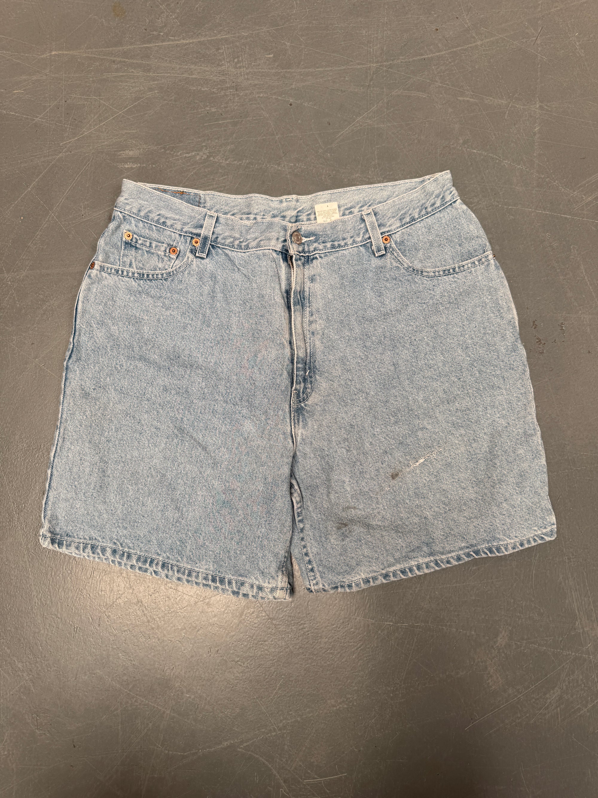 Vintage Levis Cut Off Denim Shorts - 90s Made - W 34 - SH1021