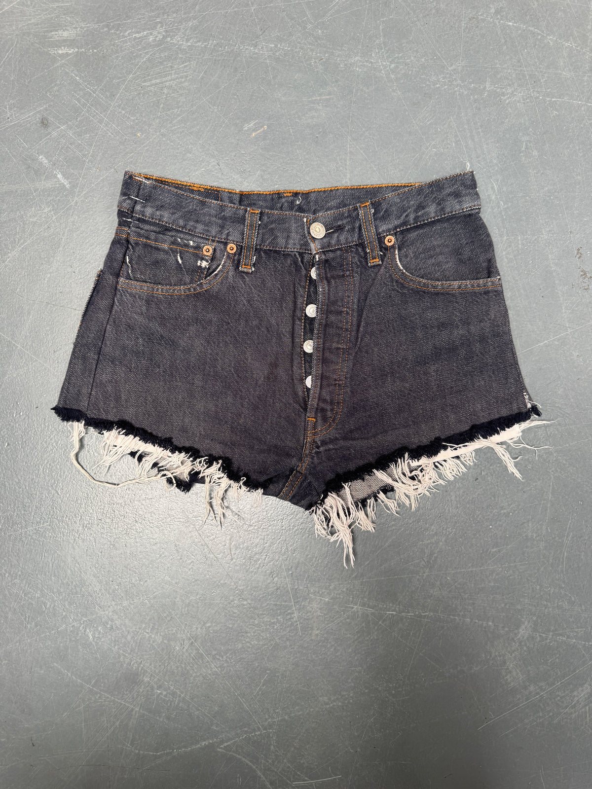 Vintage Levis Cut Off Denim Shorts - 90s Made - W 28 - SH1023