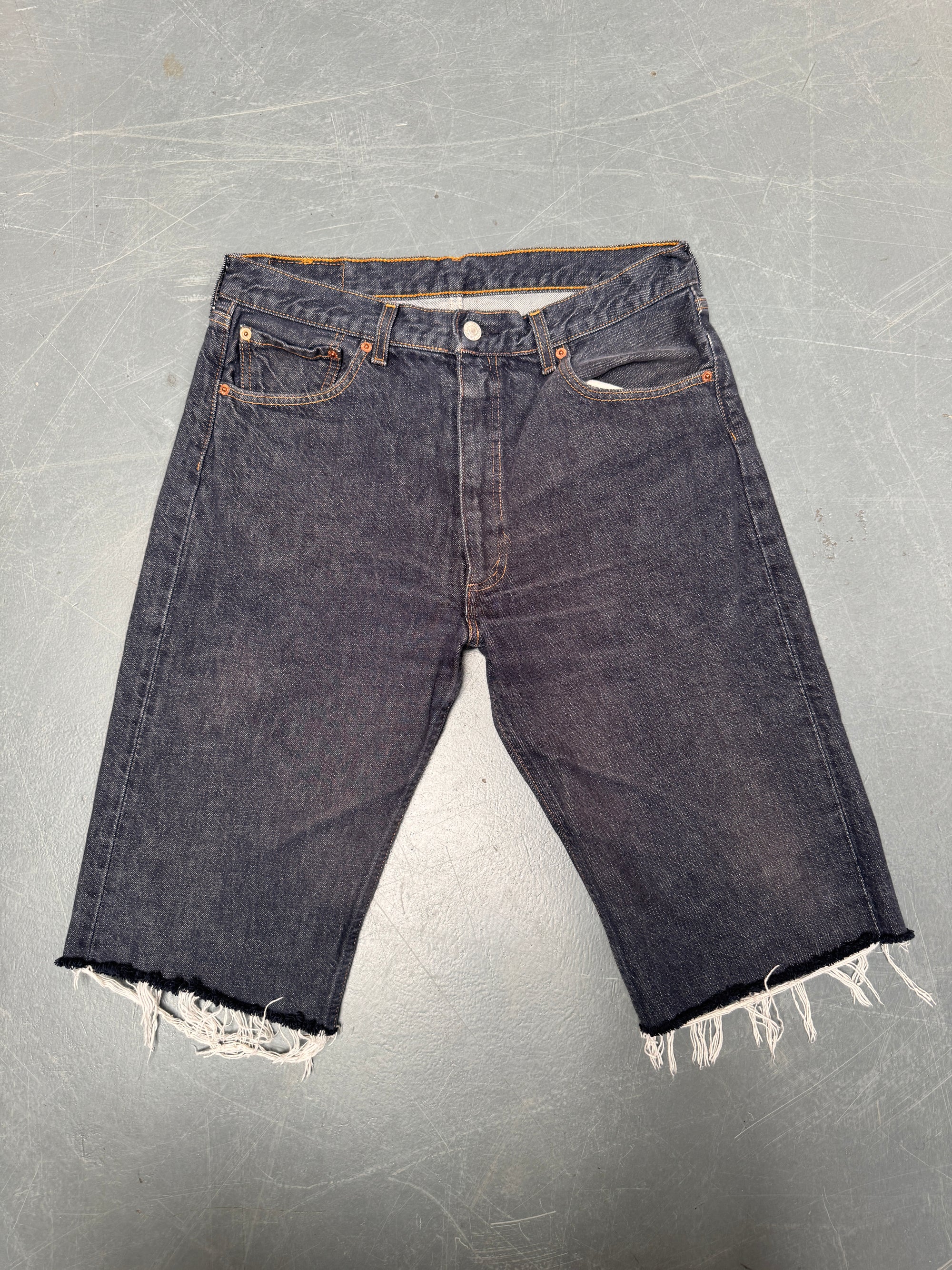 Vintage Levis Cut Off Denim Shorts - 90s Made - W 30 - SH1026
