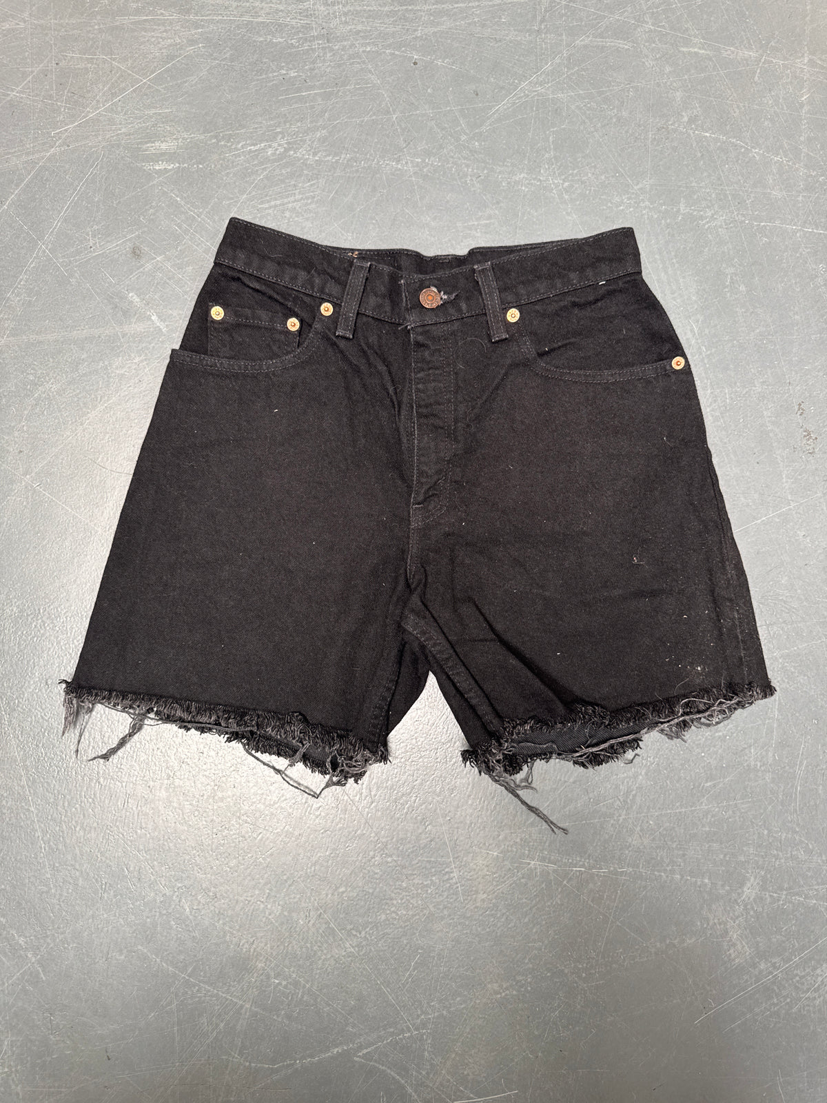 Vintage Levis Cut Off Denim Shorts - 90s Made - W 26 - SH1027