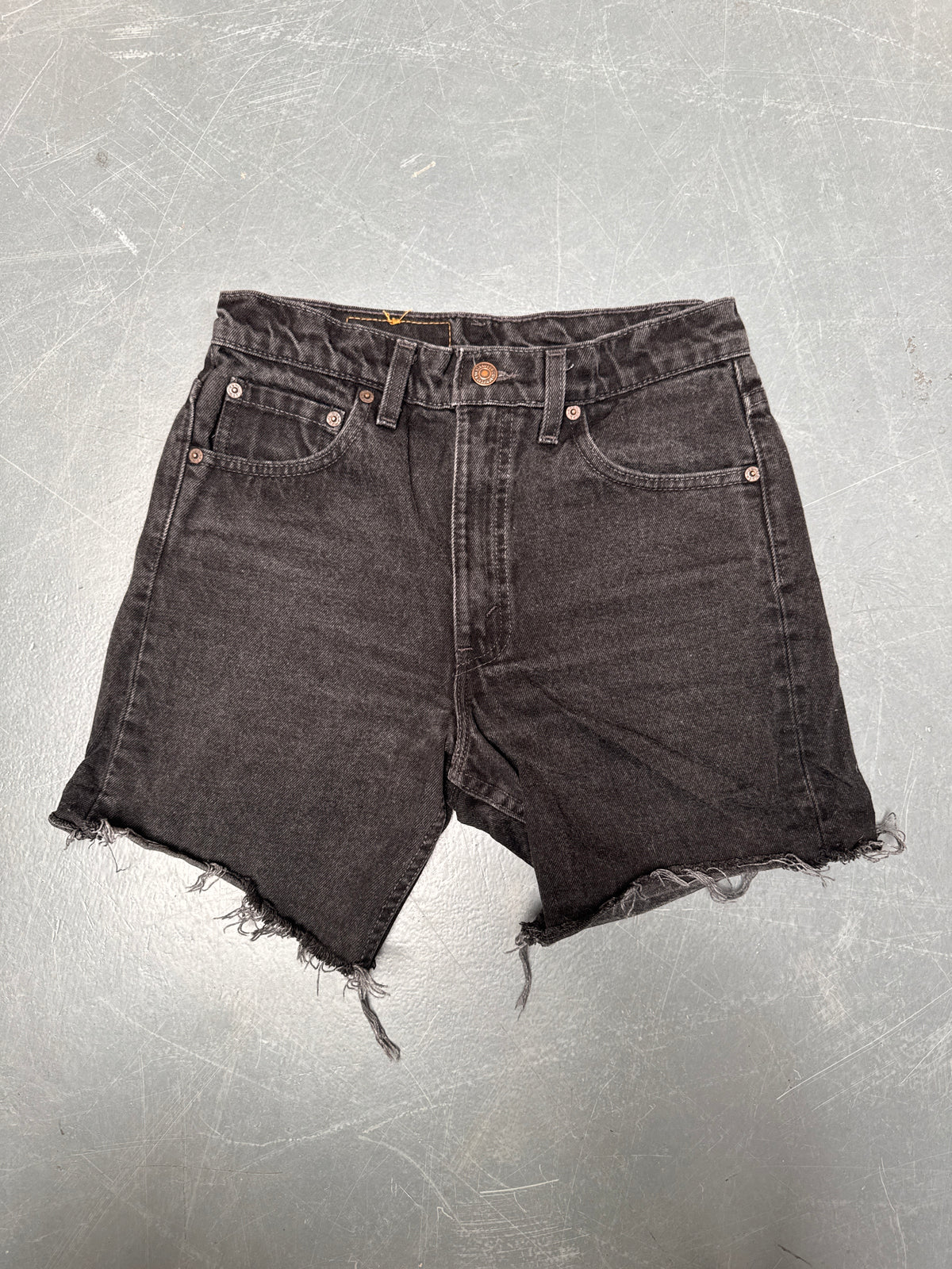 Vintage Levis Cut Off Denim Shorts - 90s Made - W 28 - SH1028