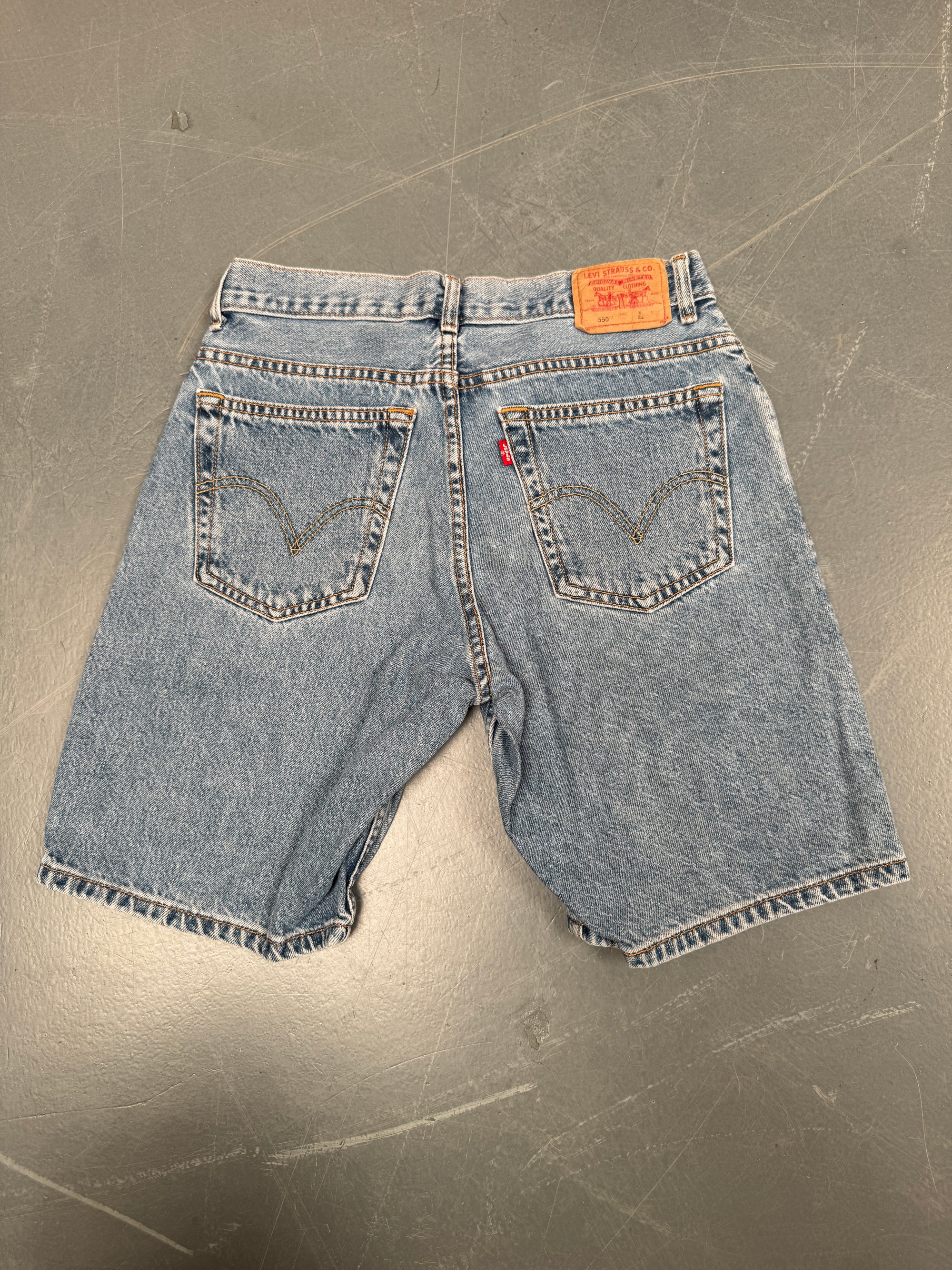 Vintage Ladies Levis Cut Off Denim Shorts - 90s Made - W 29 - SH103