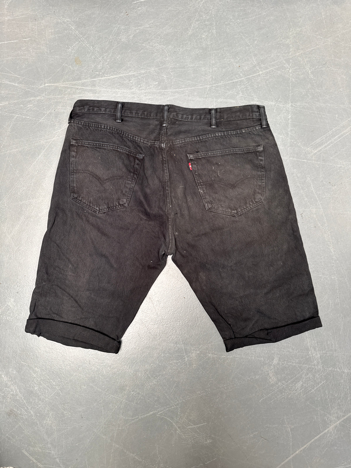 Vintage Levis Cut Off Denim Shorts - 90s Made - W 40 - SH1030