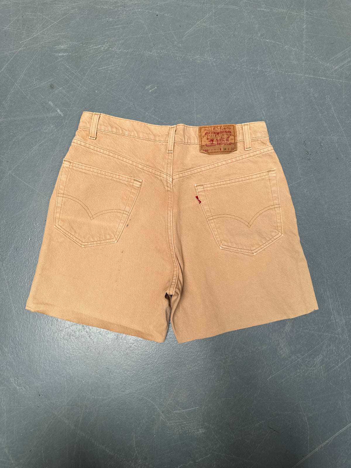 Vintage Levis Cut Off Denim Shorts - 90s Made - W 32 - SH1037
