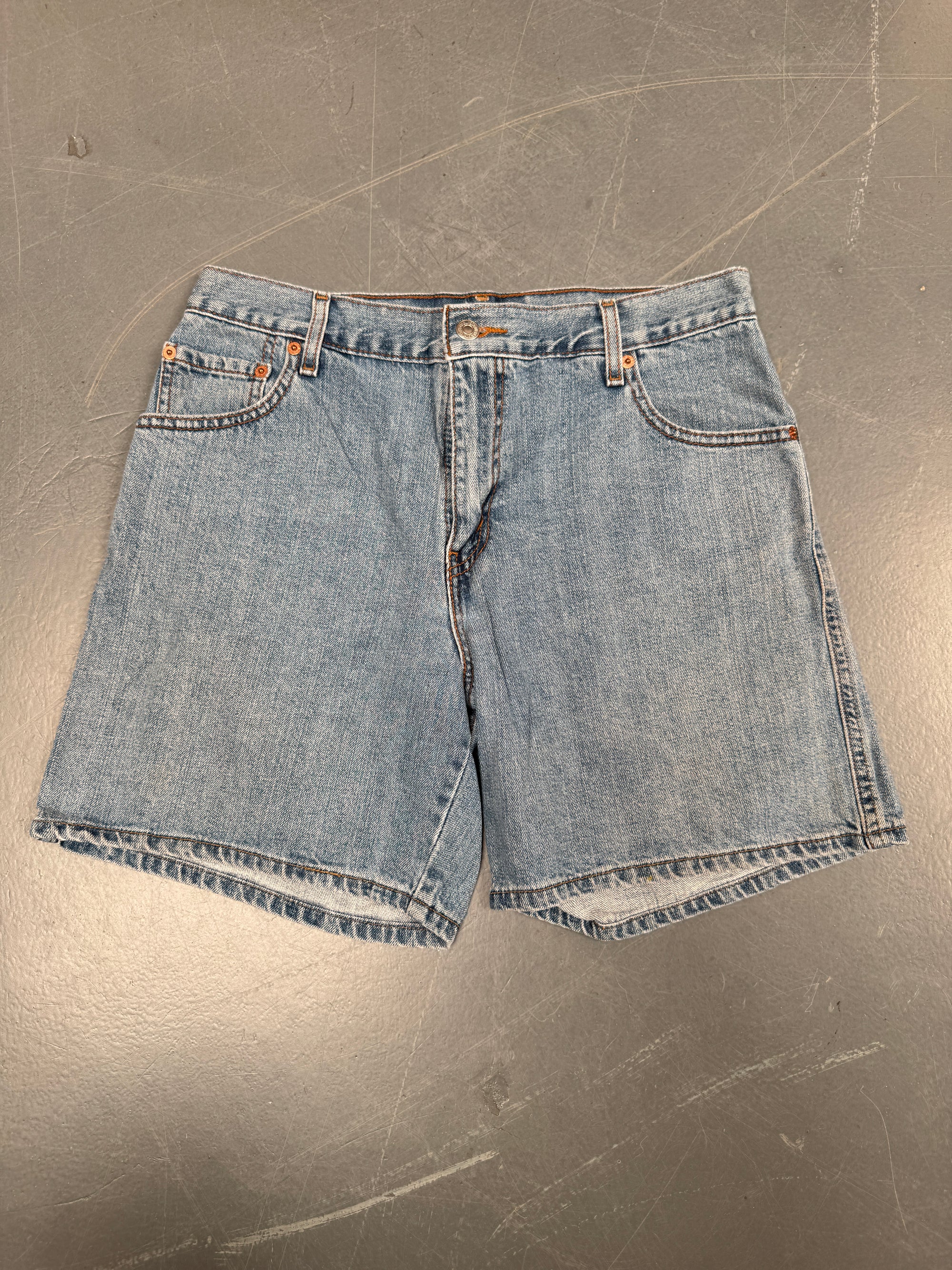 Vintage Ladies Levis Cut Off Denim Shorts - 90s Made - W 32 - SH105