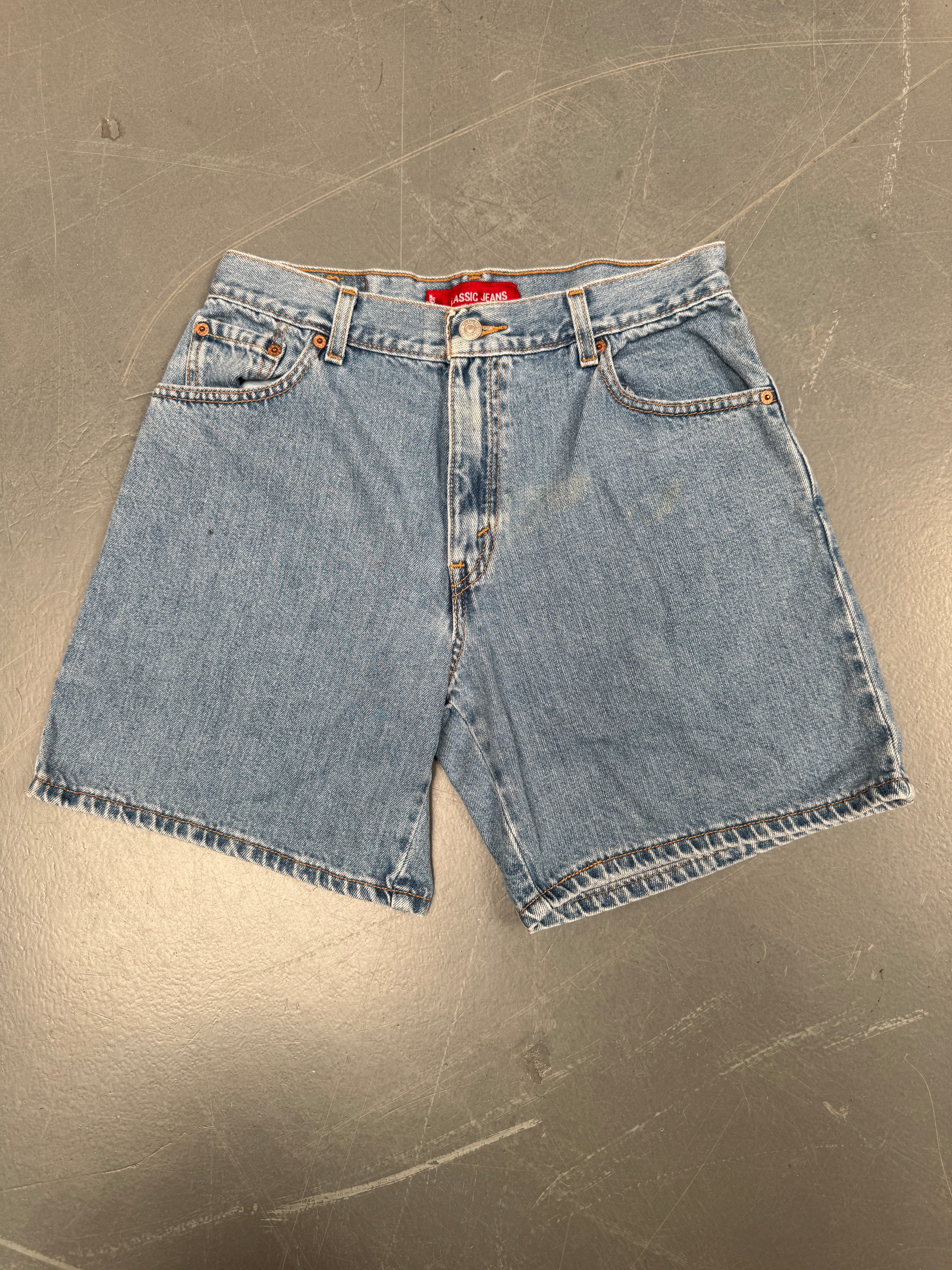 Vintage Ladies Levis Cut Off Denim Shorts - 90s Made - W 30 - SH106