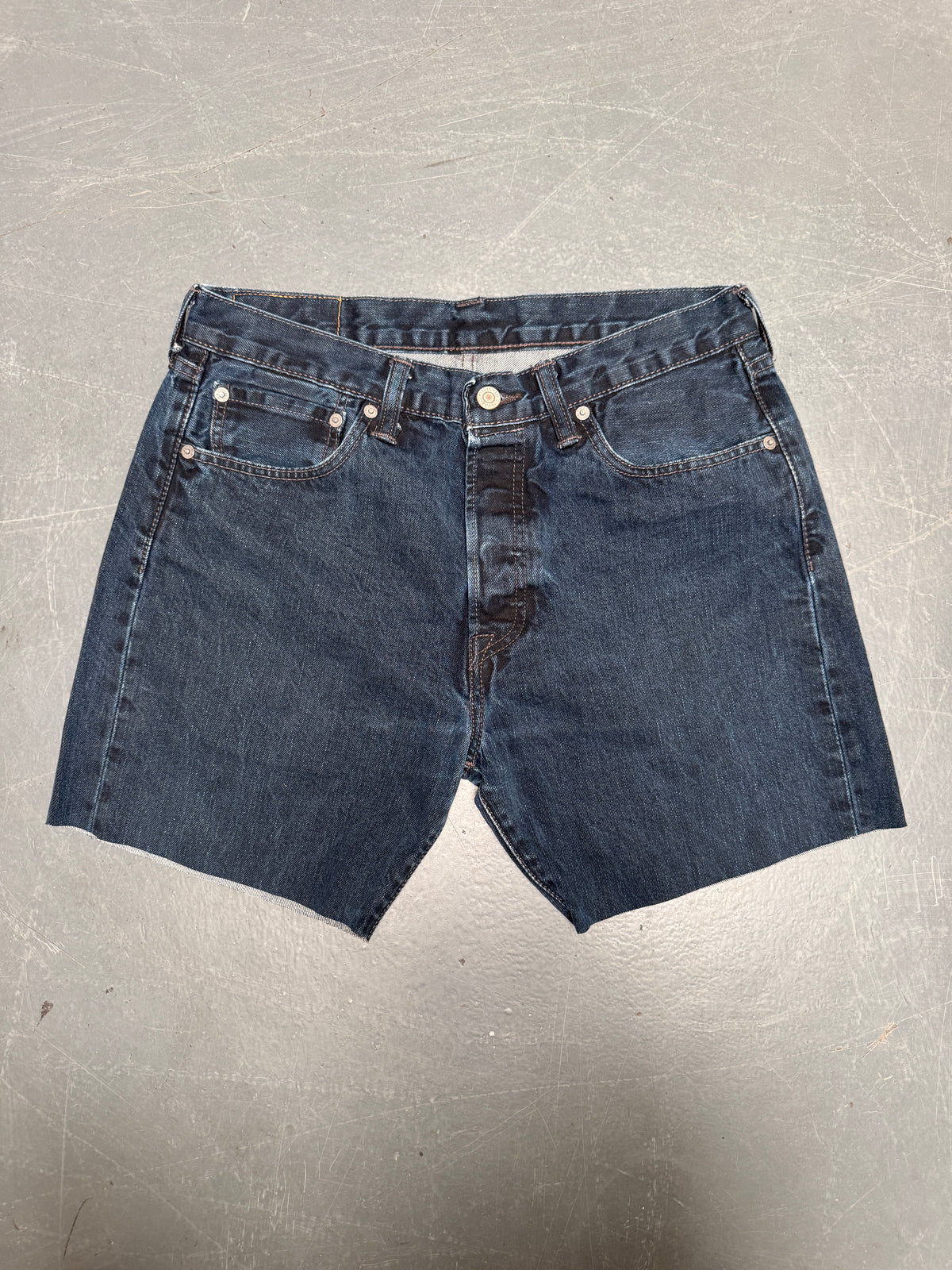 Vintage Levis Cut Off Denim Shorts - 90s Made - W 30 - SH1065