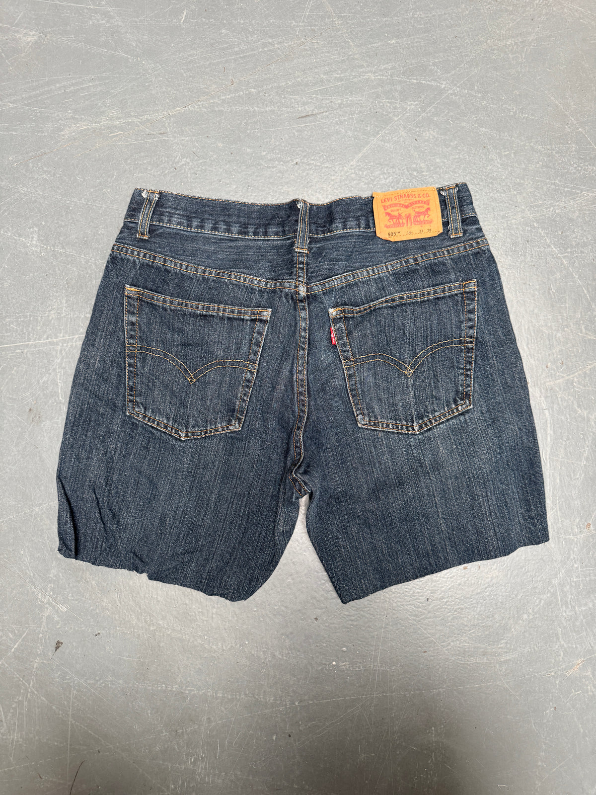Vintage Levis Cut Off Denim Shorts - 90s Made - W 30 - SH1067