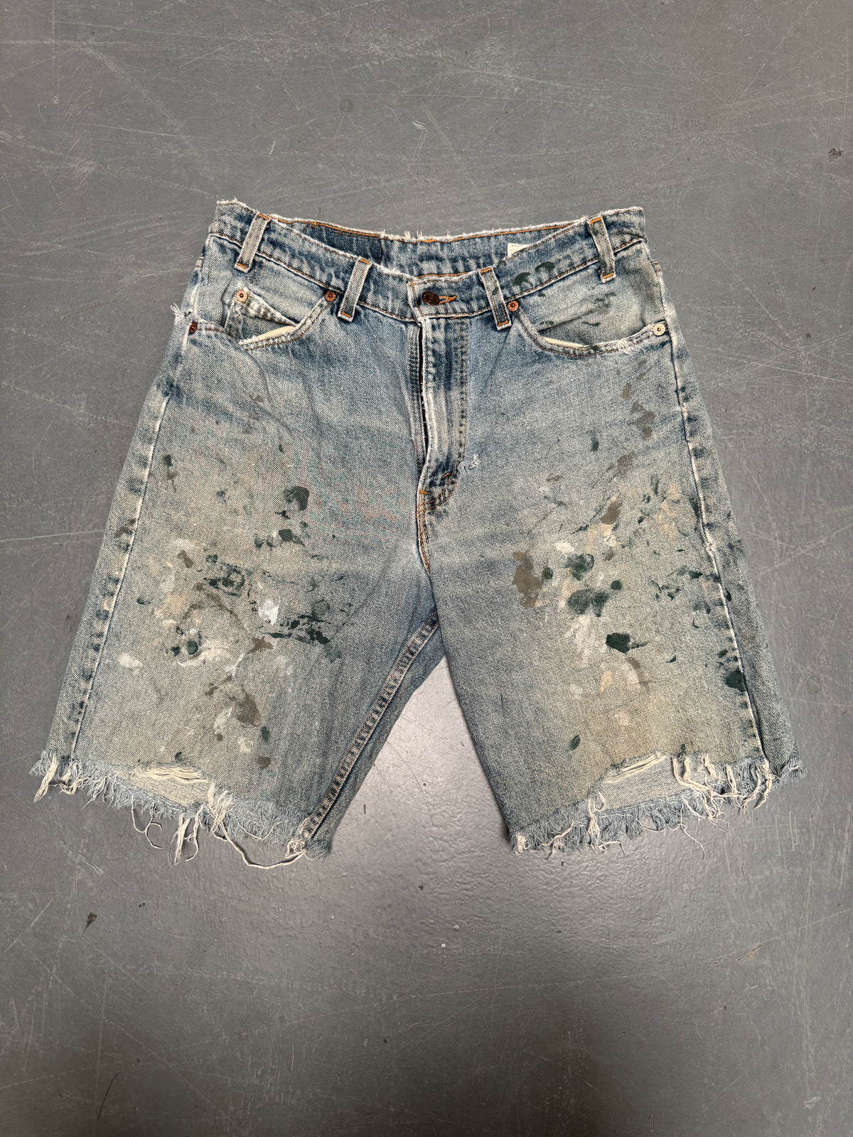 Vintage Levis Cut Off Denim Shorts - 90s Made - W 30 - SH1068