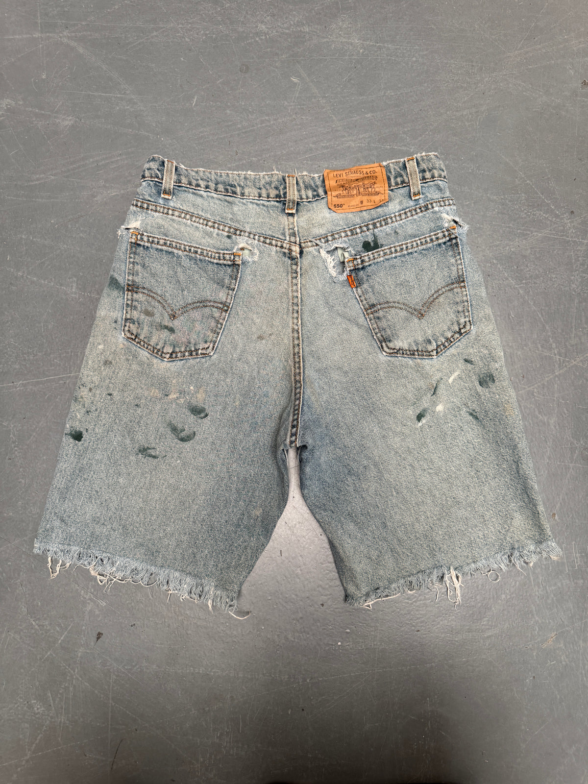 Vintage Levis Cut Off Denim Shorts - 90s Made - W 30 - SH1068