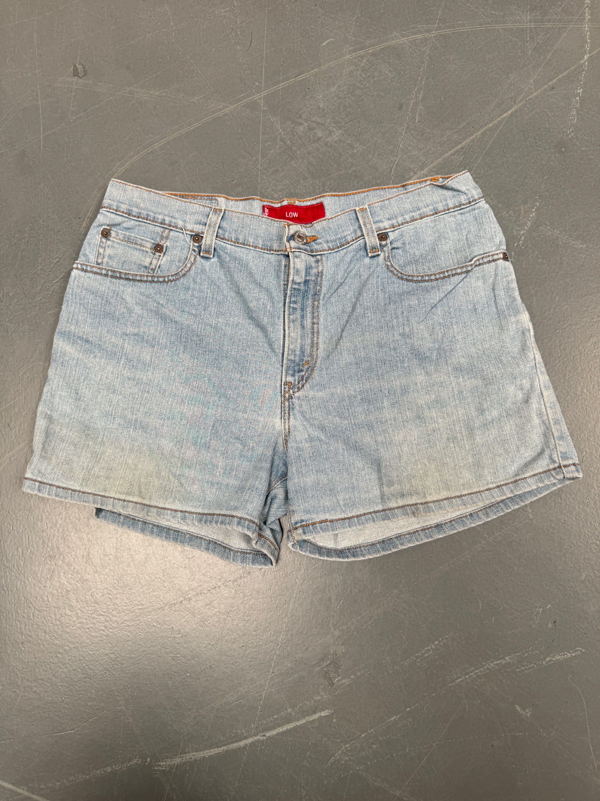 Vintage Ladies Levis Cut Off Denim Shorts - 90s Made - W 33 - SH107