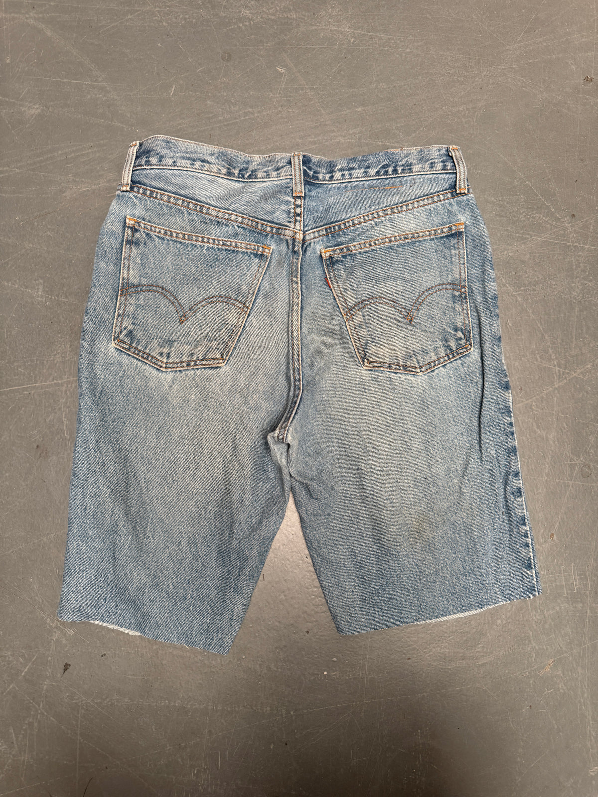Vintage Levis Cut Off Denim Shorts - 90s Made - W 32 - SH1077