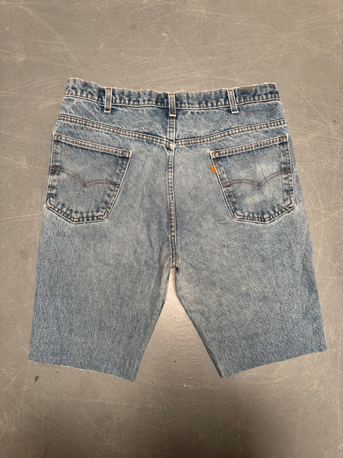 Vintage Levis Cut Off Denim Shorts - 90s Made - W 36 - SH1080