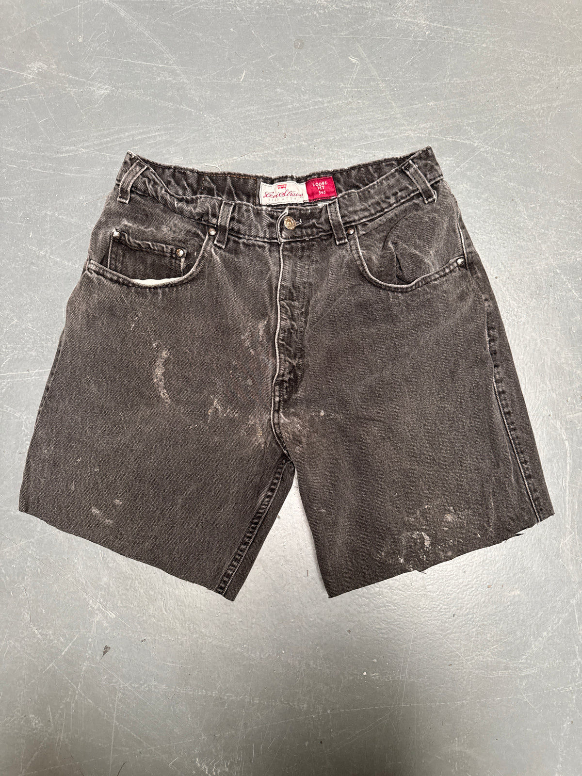Vintage Levis Cut Off Denim Shorts - 90s Made - W 30 - SH1087