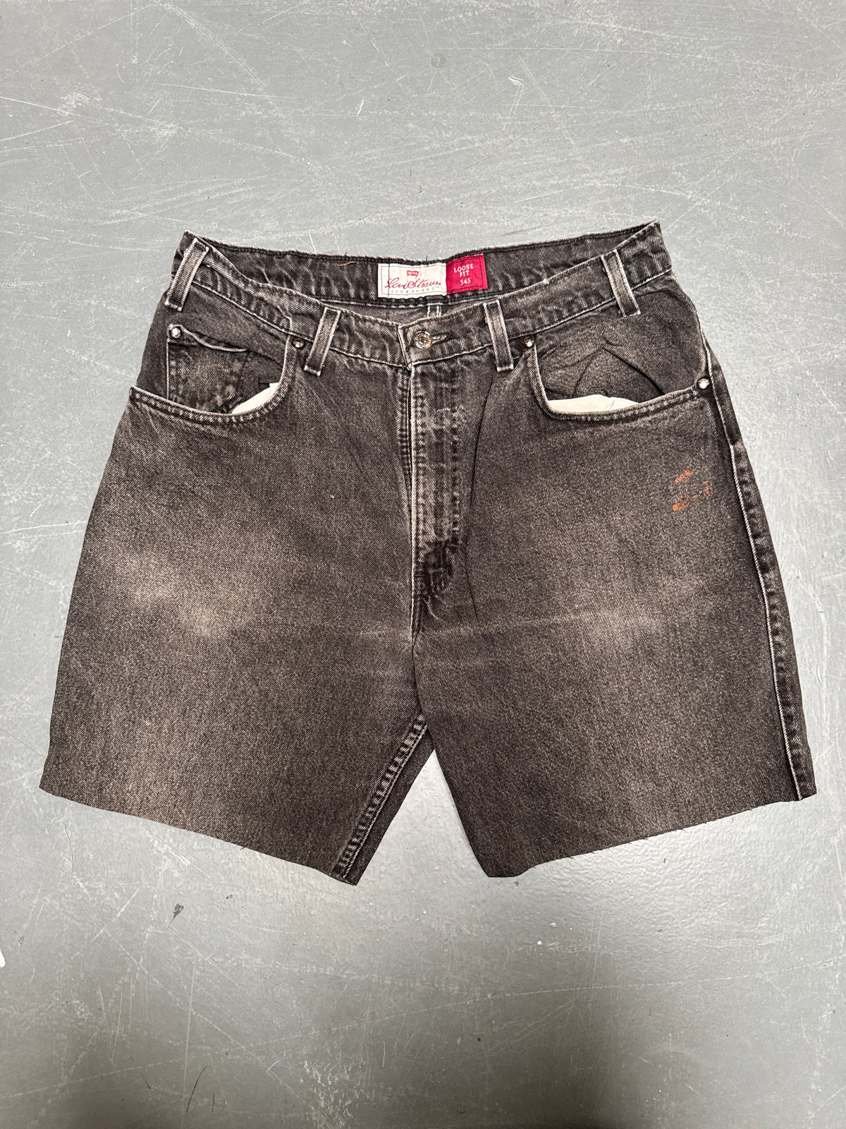 Vintage Levis Cut Off Denim Shorts - 90s Made - W 34 - SH1088