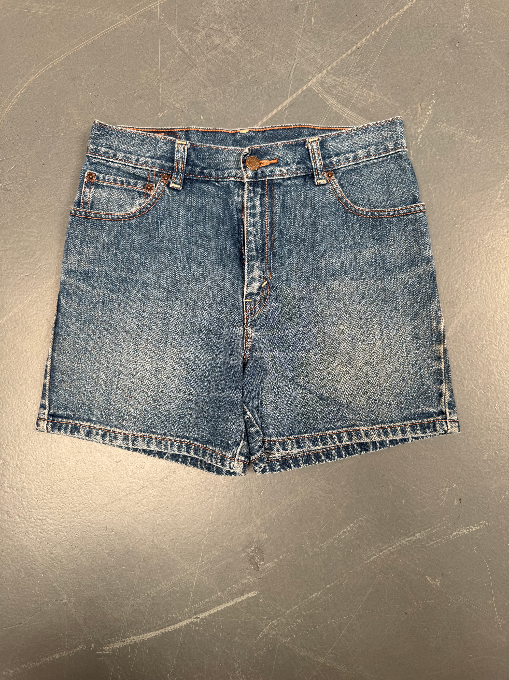 Vintage Ladies Levis Cut Off Denim Shorts - 90s Made - W 28 - SH109