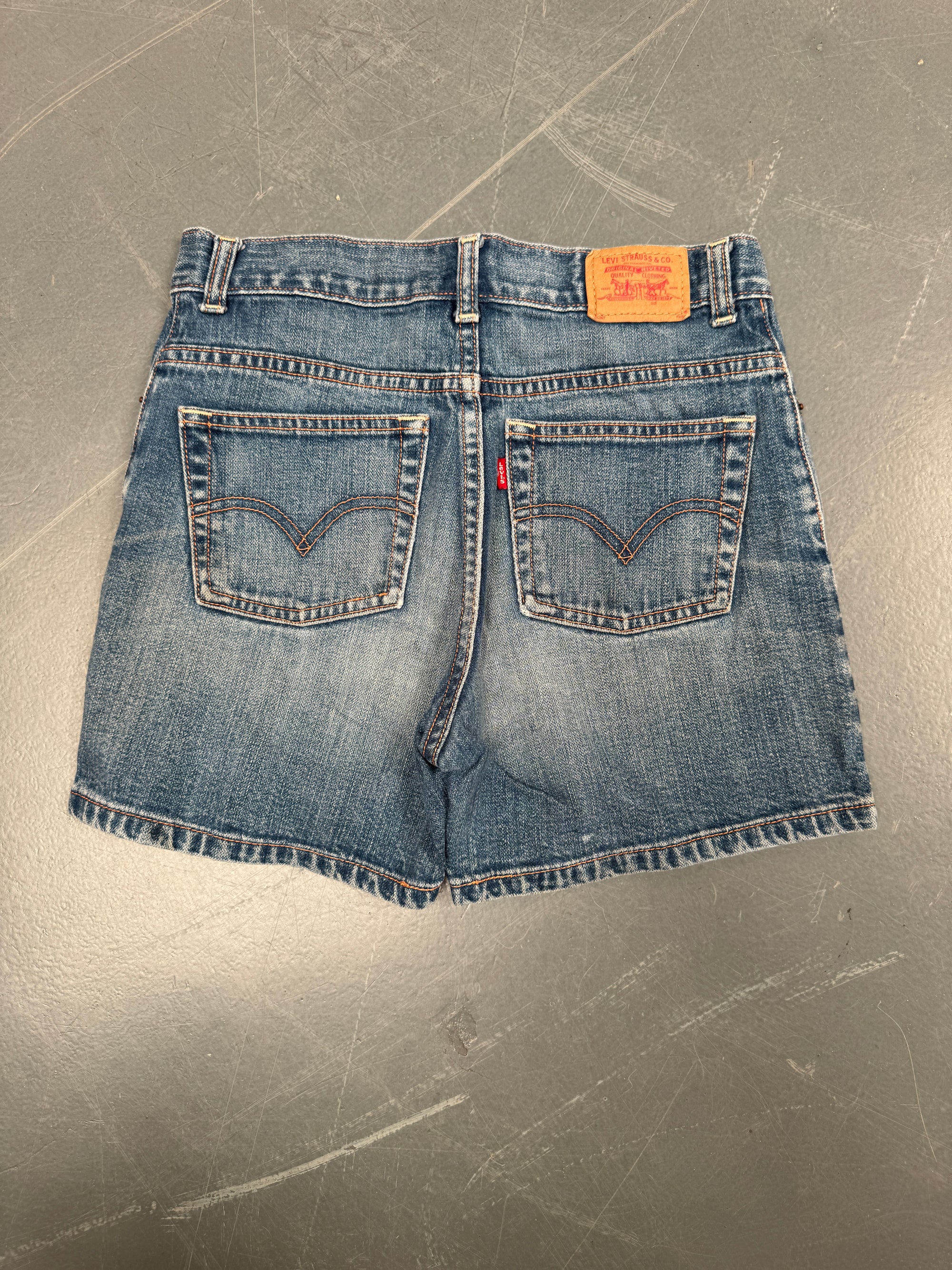 Vintage Ladies Levis Cut Off Denim Shorts - 90s Made - W 28 - SH109