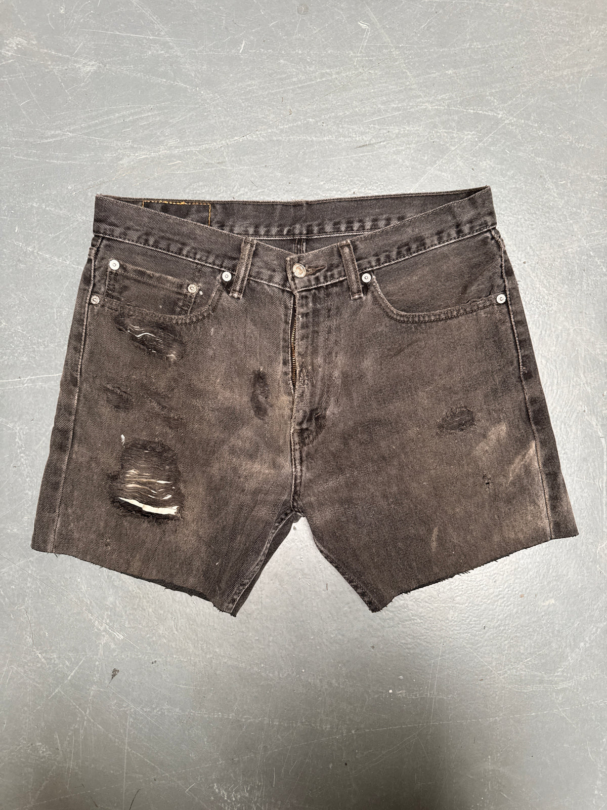 Vintage Levis Cut Off Denim Shorts - 90s Made - W 34 - SH1090