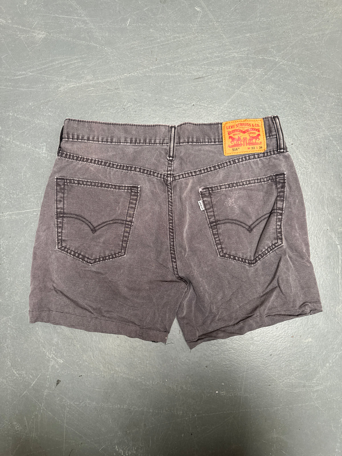 Vintage Levis Cut Off Denim Shorts - 90s Made - W 32 - SH1091