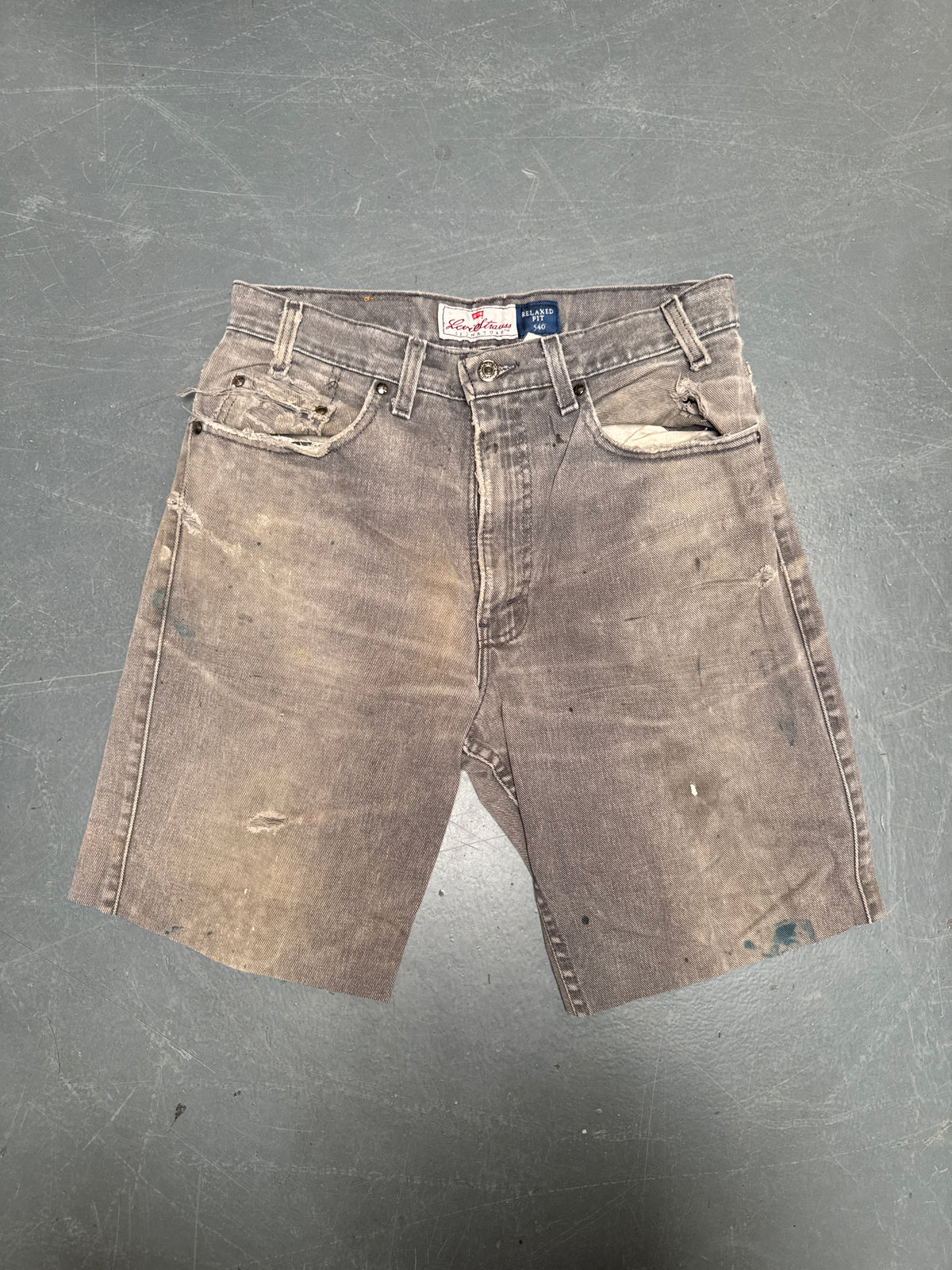 Vintage Levis Cut Off Denim Shorts - 90s Made - W 30 - SH1093