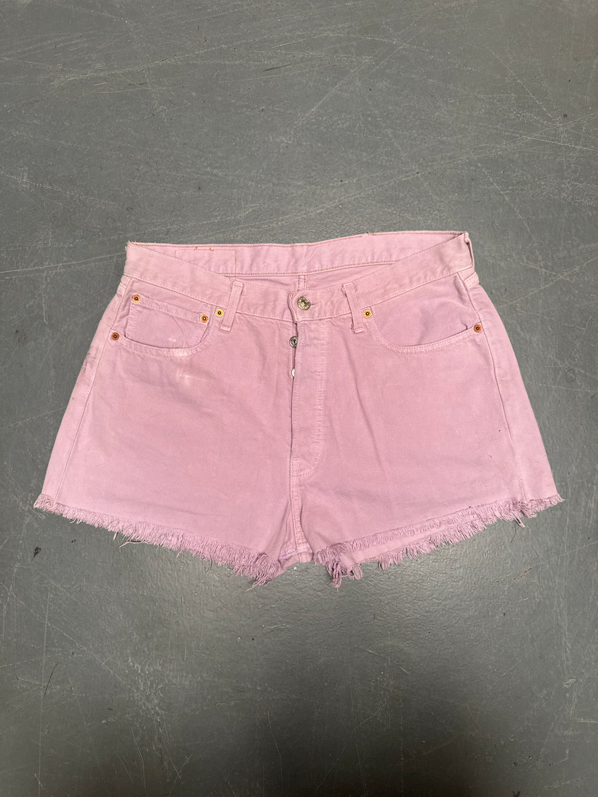 Vintage Levis Cut Off Denim Shorts - 90s Made - W 32 - SH1108