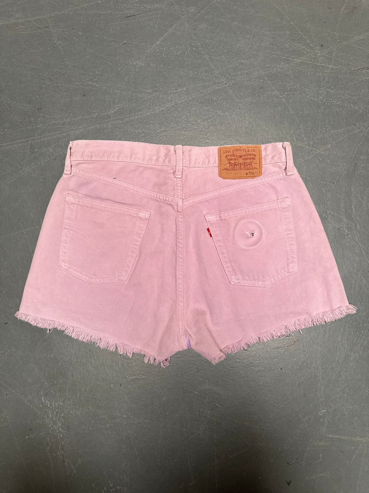 Vintage Levis Cut Off Denim Shorts - 90s Made - W 32 - SH1108