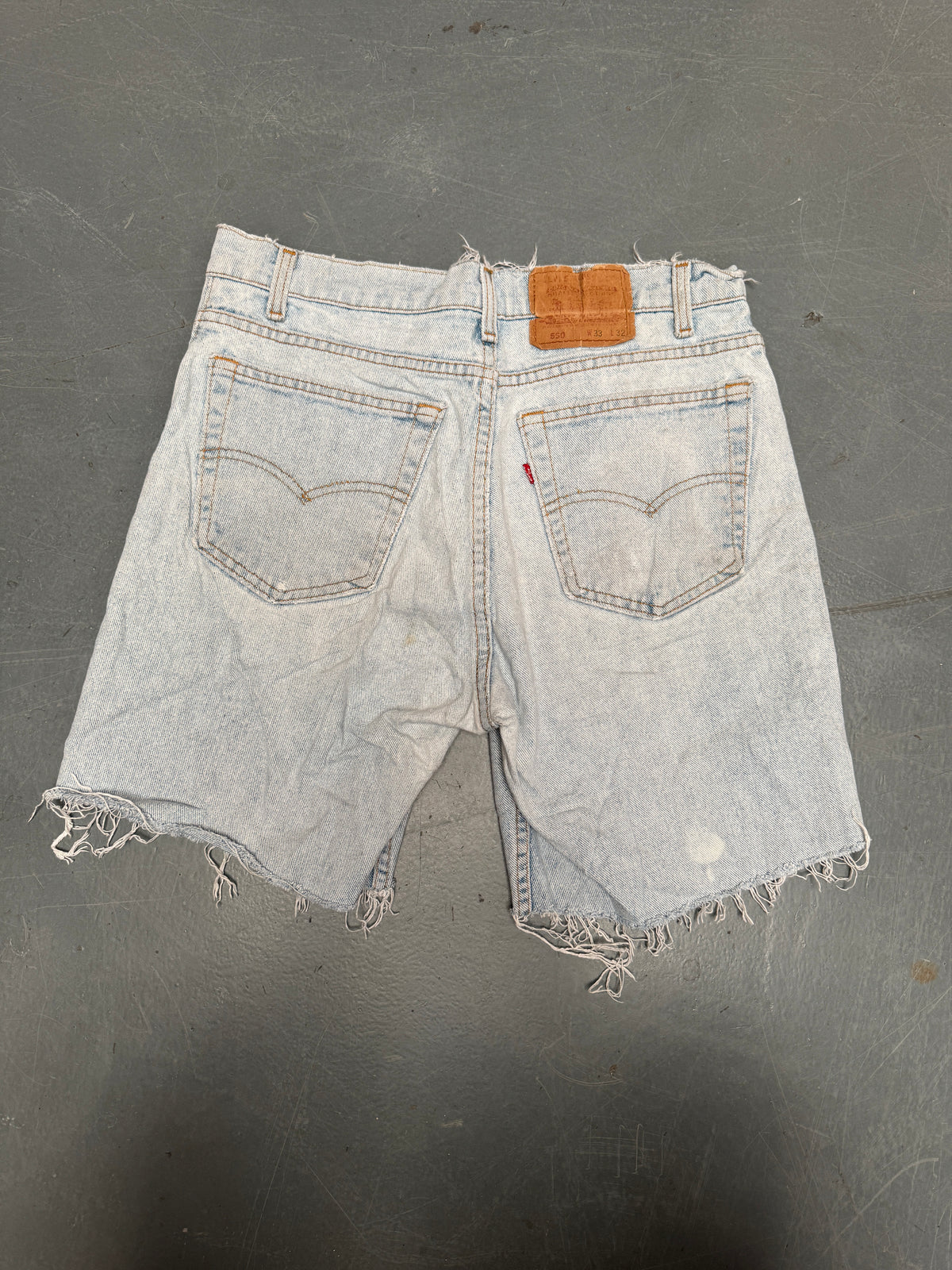 Vintage Levis Cut Off Denim Shorts - 90s Made - W 30 - SH1113