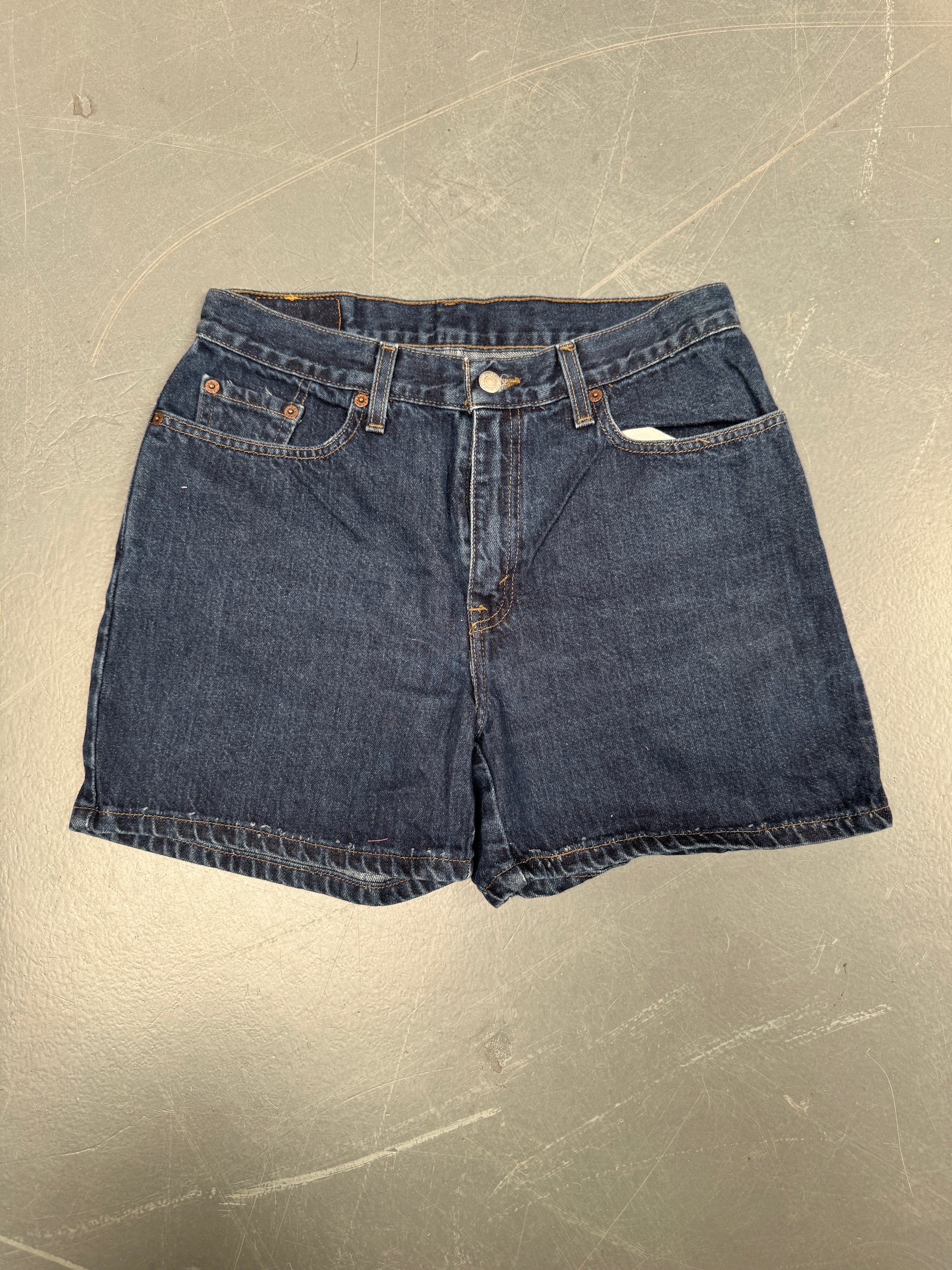 Vintage Ladies Levis Cut Off Denim Shorts - 90s Made - W 29 - SH112