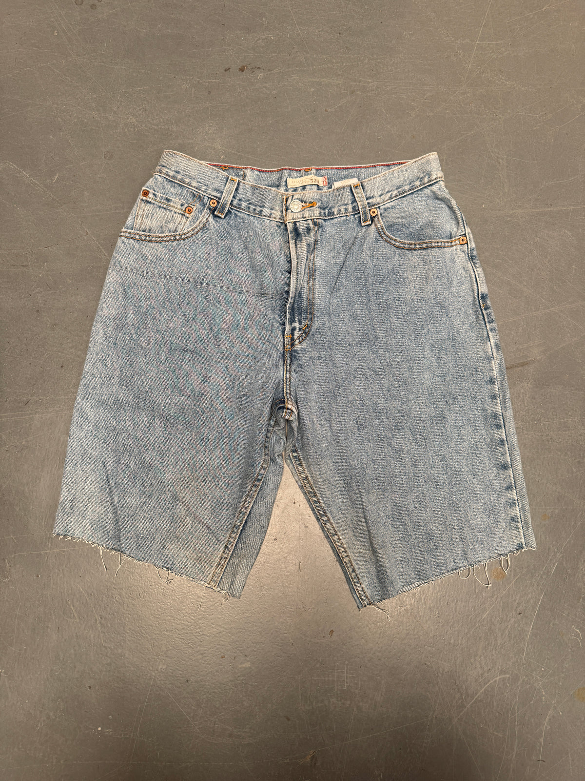 Vintage Levis Cut Off Denim Shorts - 90s Made - W 30 - SH1128