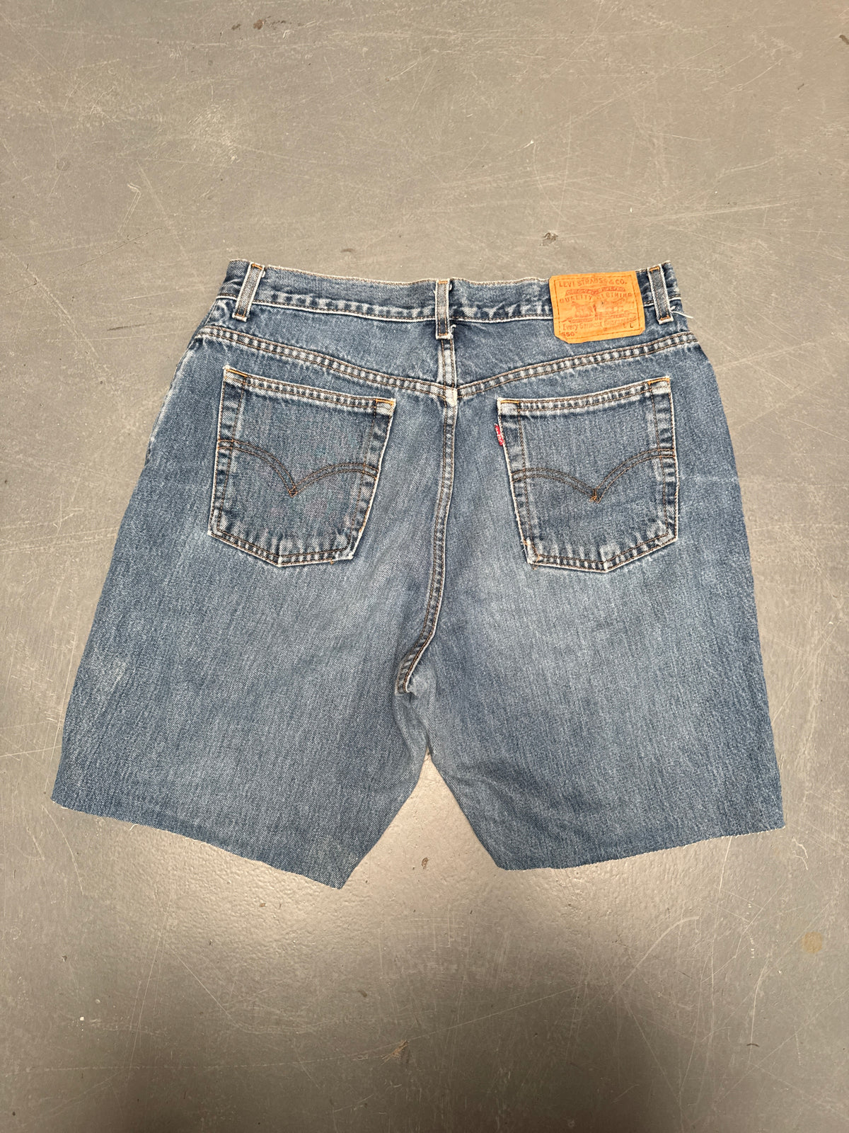 Vintage Levis Cut Off Denim Shorts - 90s Made - W 34 - SH1150