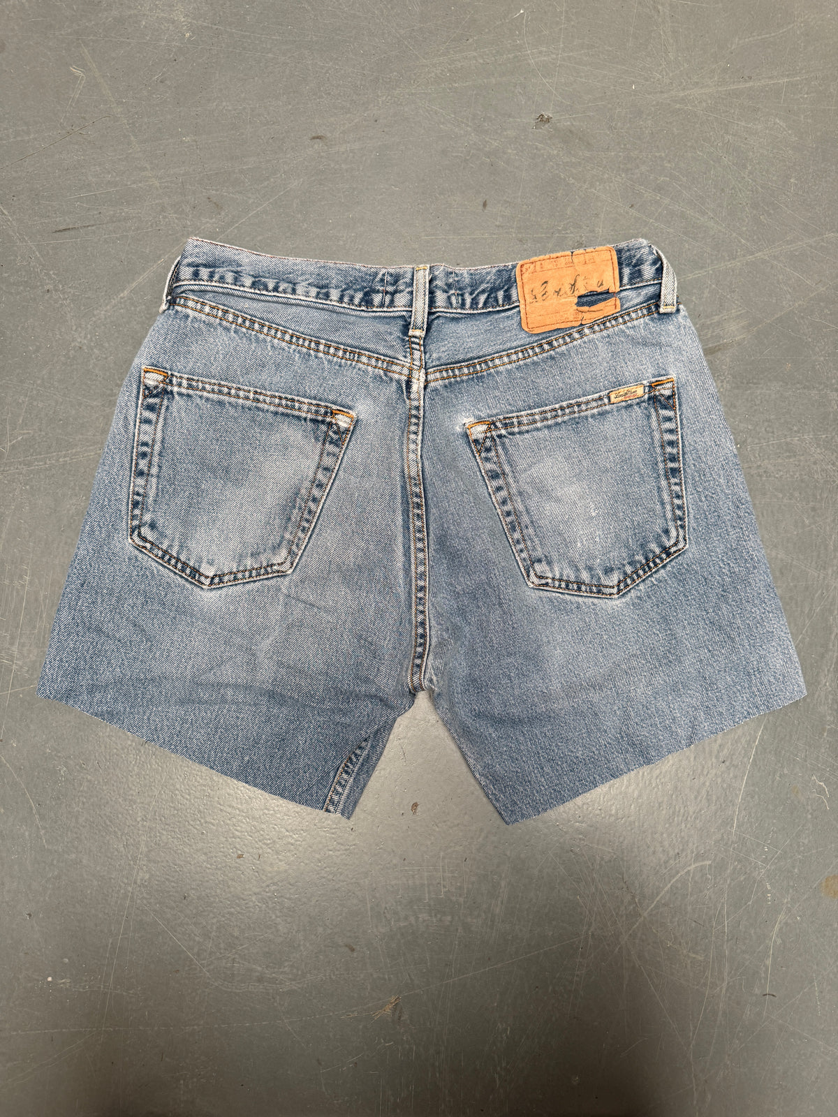 Vintage Levis Cut Off Denim Shorts - 90s Made - W 30 - SH1173