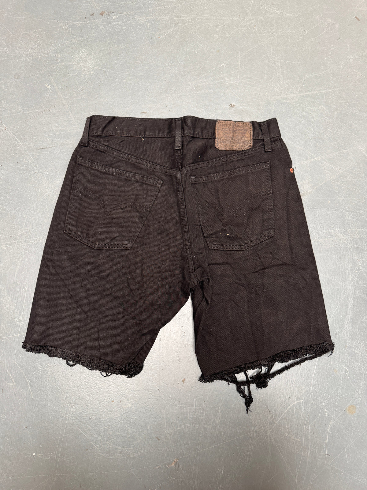 Vintage Levis Cut Off Denim Shorts - 90s Made - W 32 - SH1182