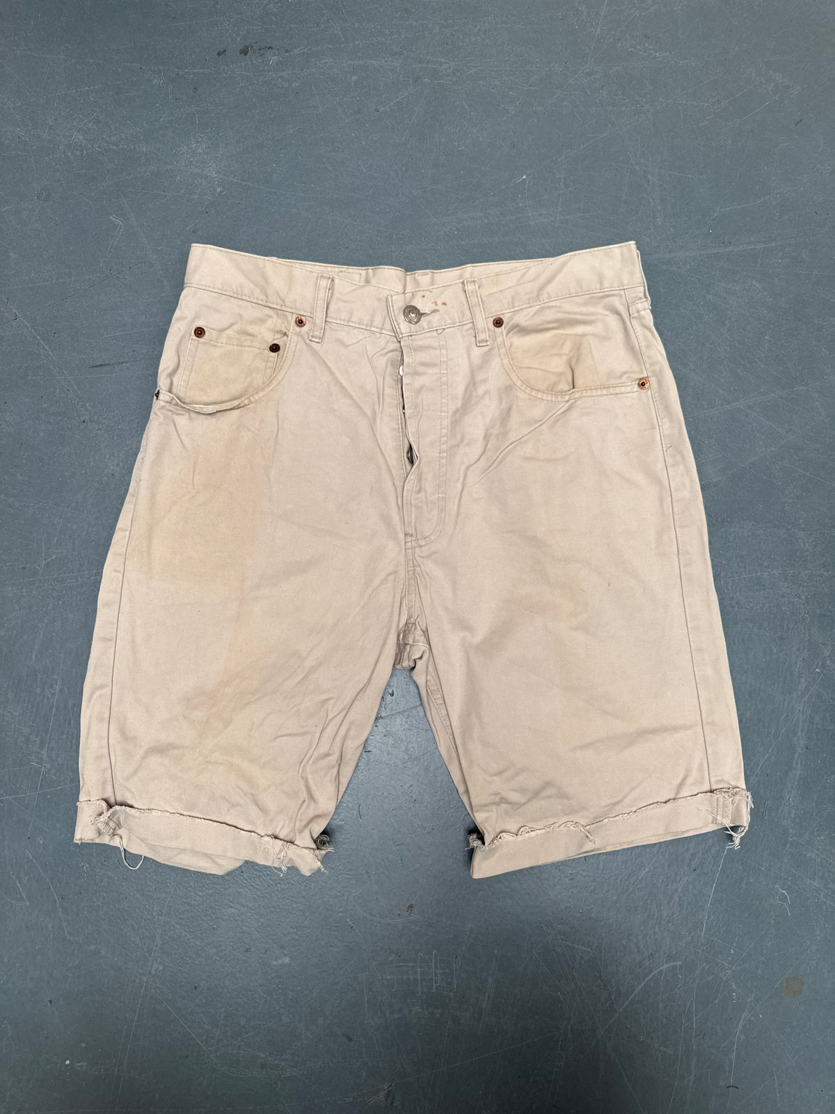 Vintage Levis Cut Off Denim Shorts - 90s Made - W 30 - SH1185