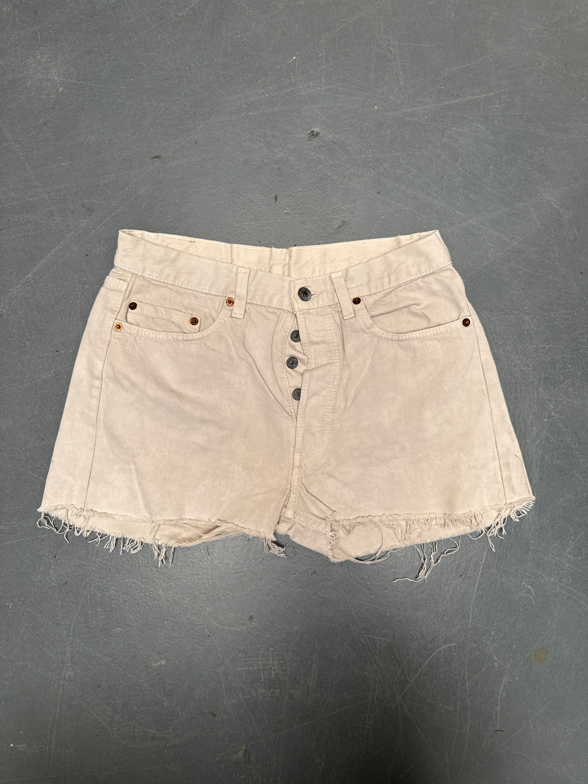 Vintage Levis Cut Off Denim Shorts - 90s Made - W 30 - SH1189
