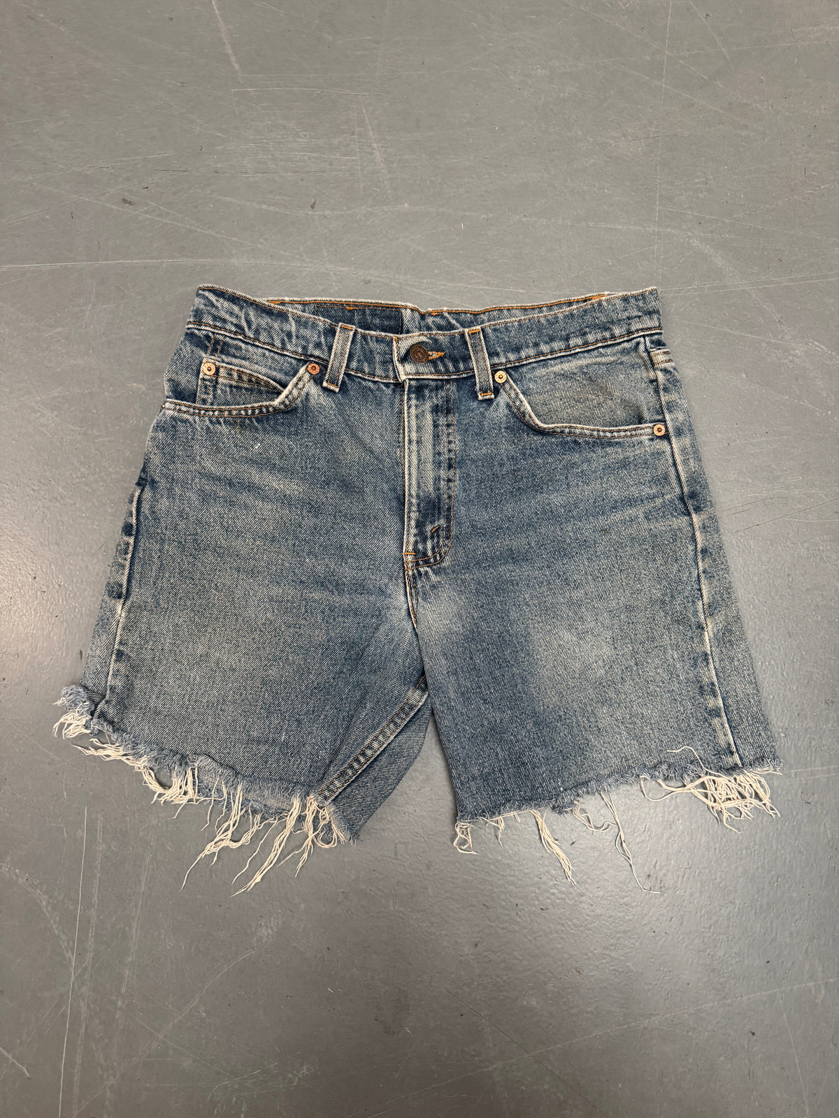 Vintage Levis Cut Off Denim Shorts - 90s Made - W 30 - SH1210