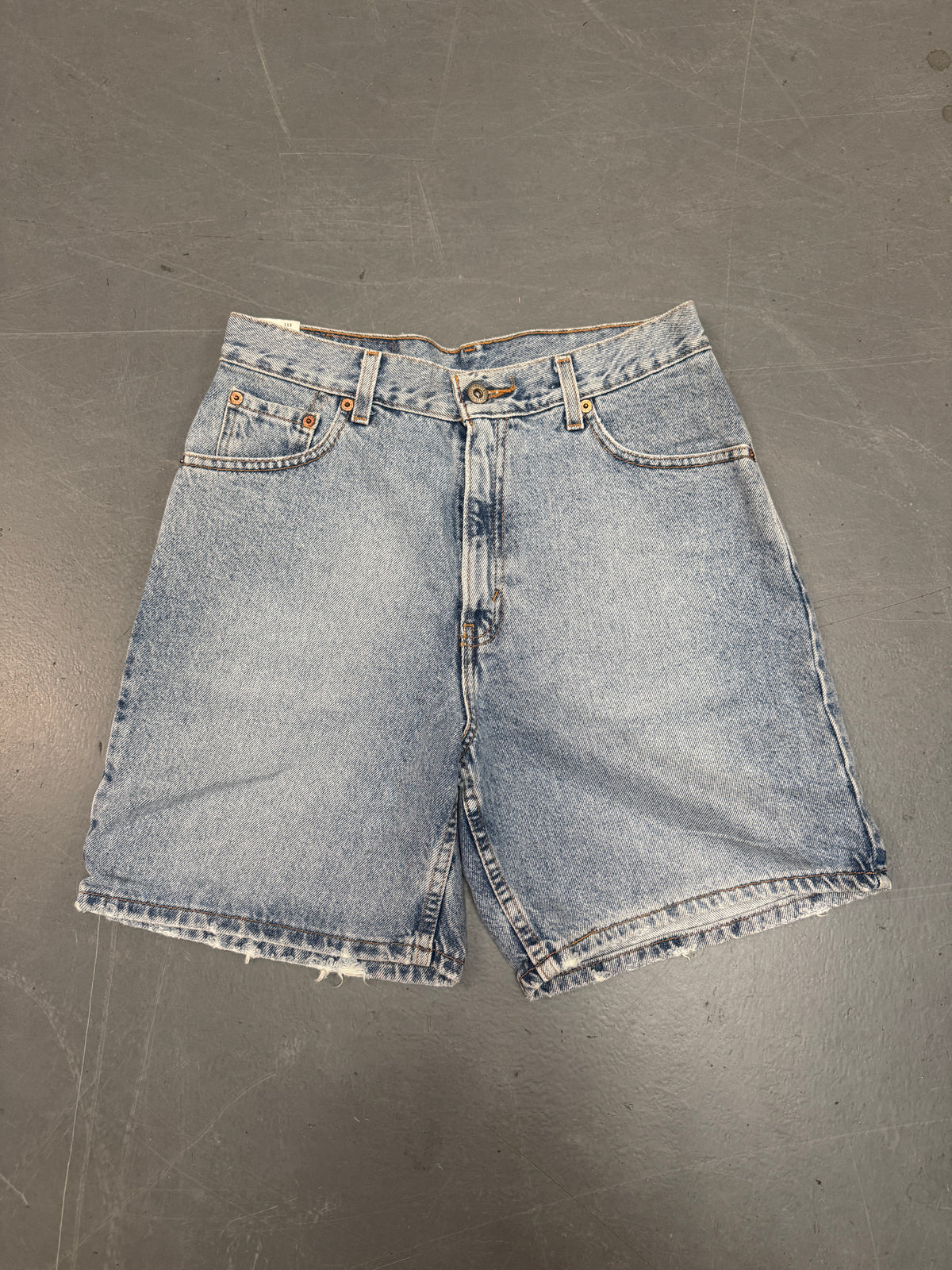 Vintage Levis Cut Off Denim Shorts - 90s Made - W 28 - SH1214