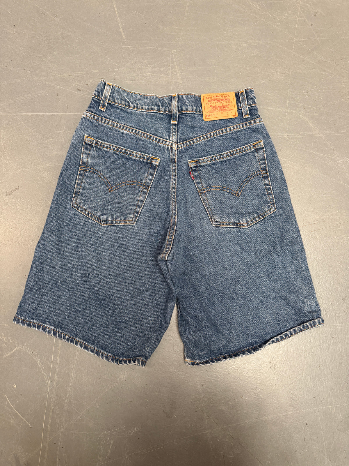 Vintage Levis Cut Off Denim Shorts - 90s Made - W 26 - SH1226
