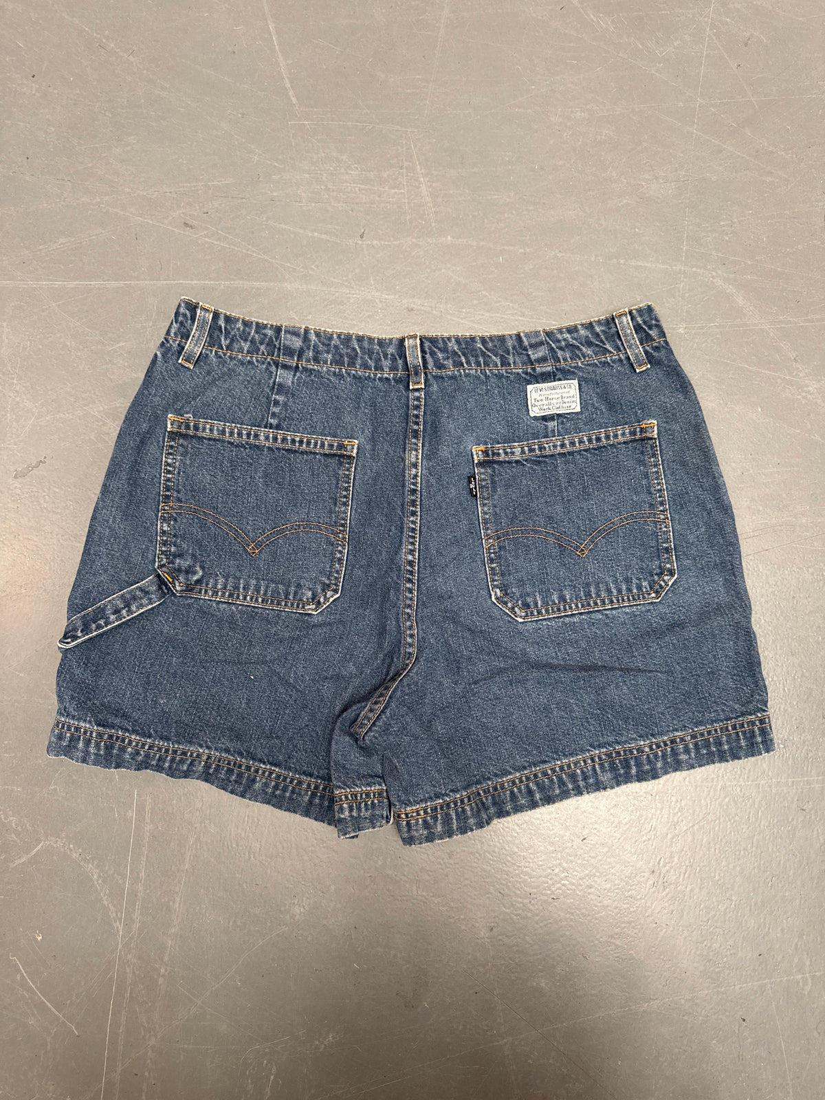 Vintage Levis Cut Off Denim Shorts - 90s Made - W 34 - SH1230